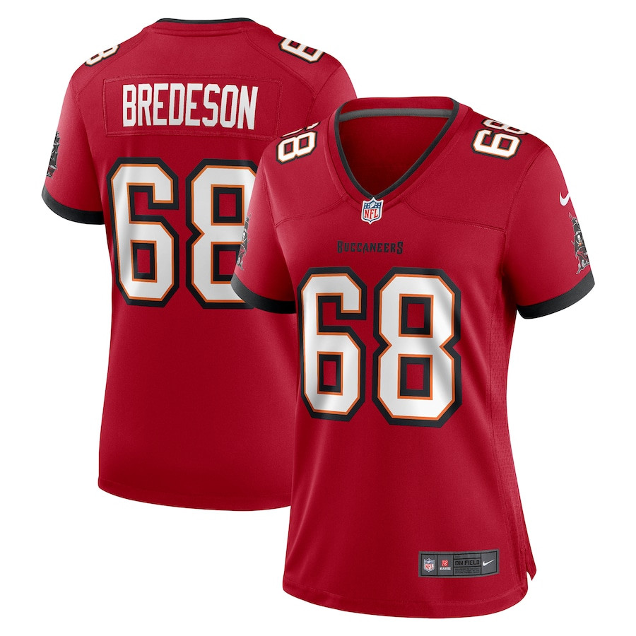 Ben Bredeson 68 Tampa Bay Buccaneers Game Red NFL Jersey Women's