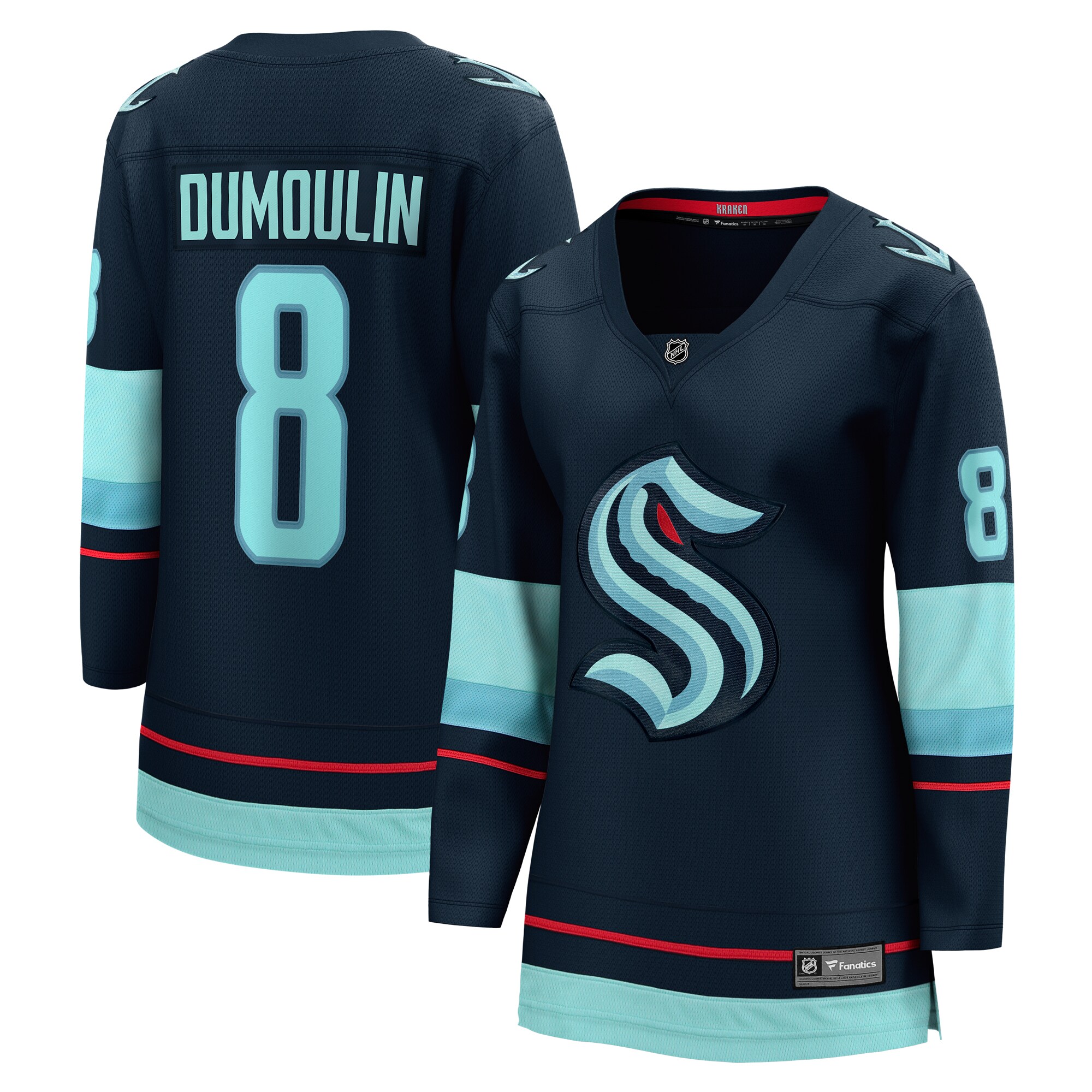 Seattle Kraken Brian Dumoulin Deep Sea Blue Home Breakaway Player NHL Jersey Women's