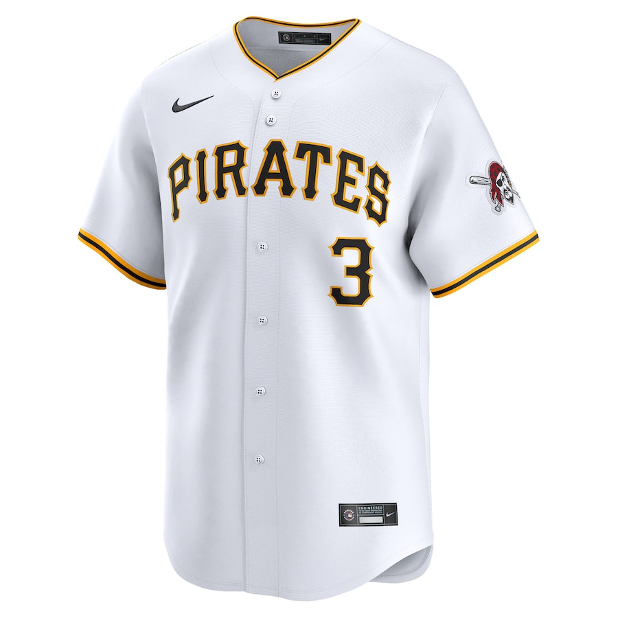 Ji-Hwan Bae 3 Pittsburgh Pirates Home Limited White MLB Jersey Men's
