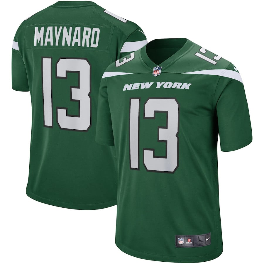 Don Maynard 13 New York Jets Game Retired Gotham Green NFL Jersey Men's