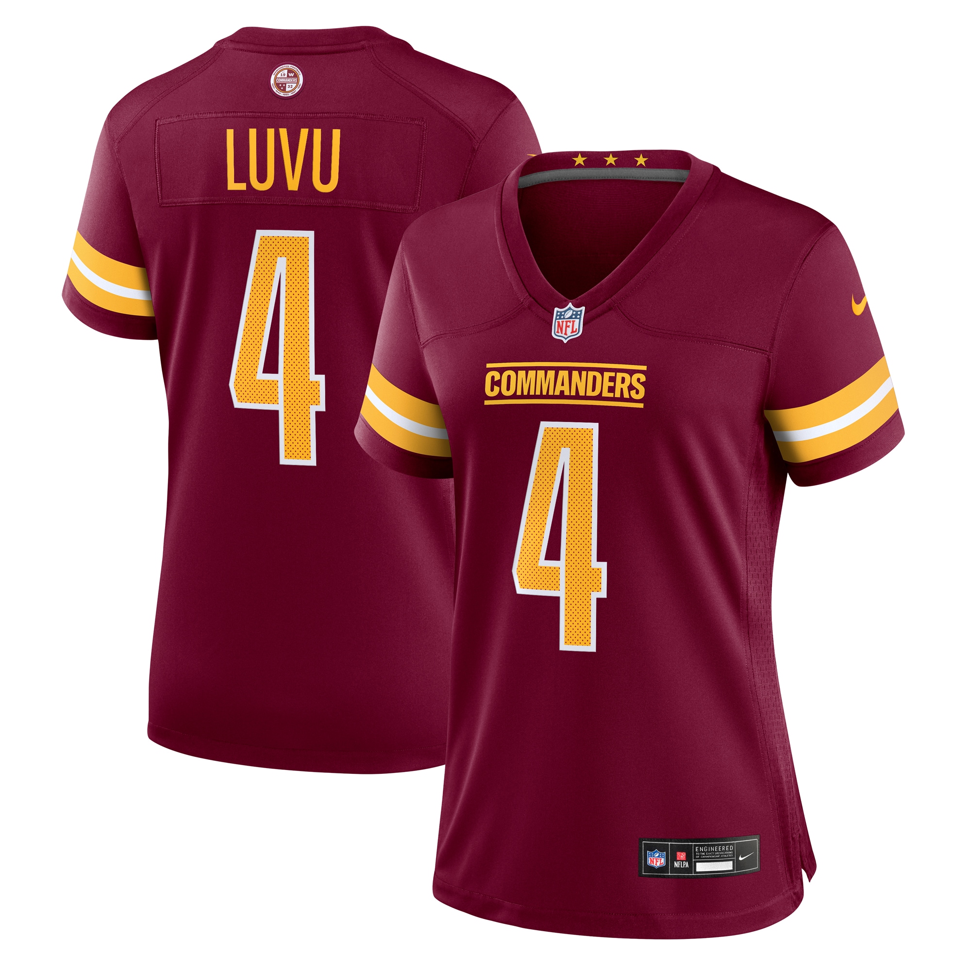 Washington Commanders Frankie Luvu Burgundy Game NFL Jersey Women's