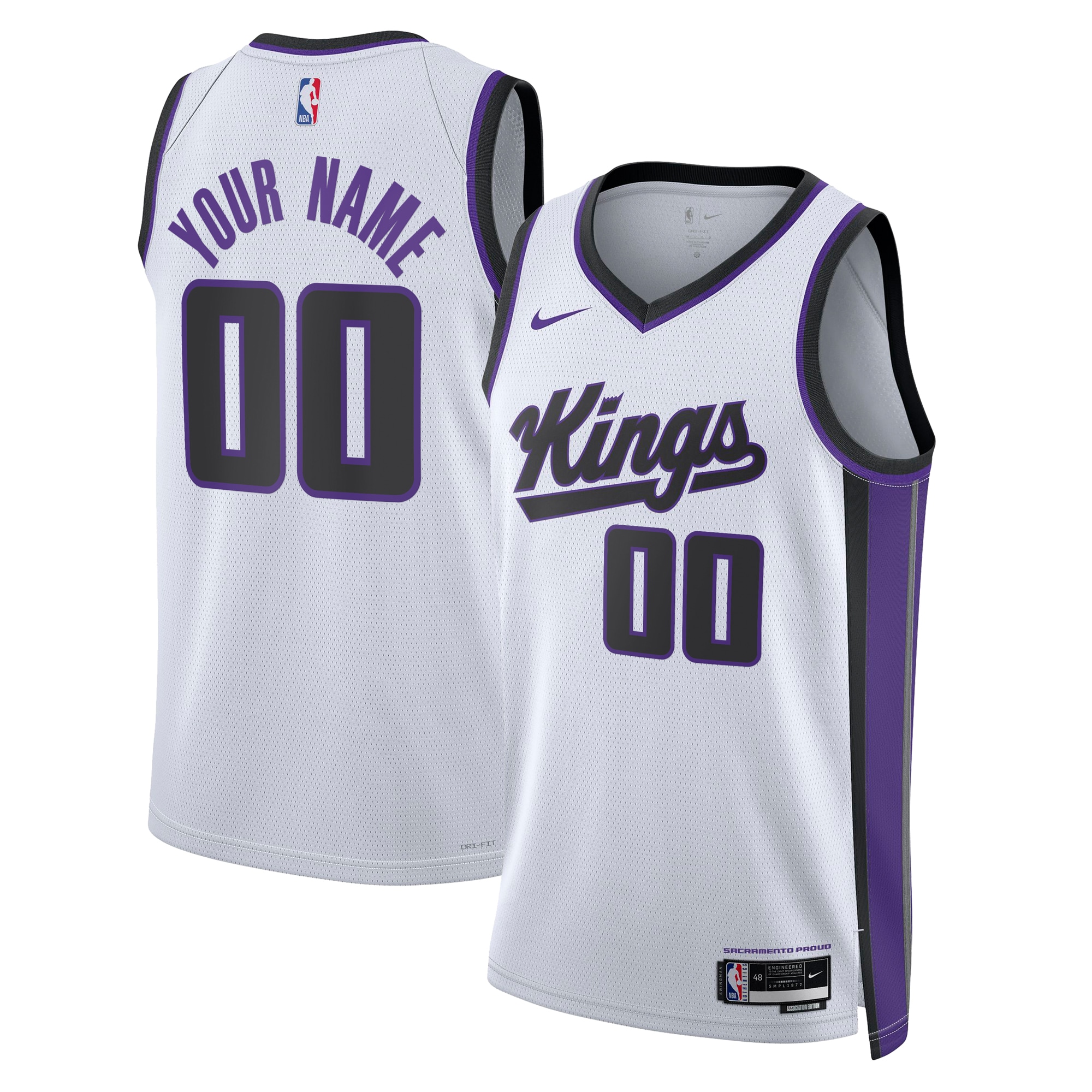 Sacramento Kings Association Swingman Custom Unisex NBA Jersey Unisex