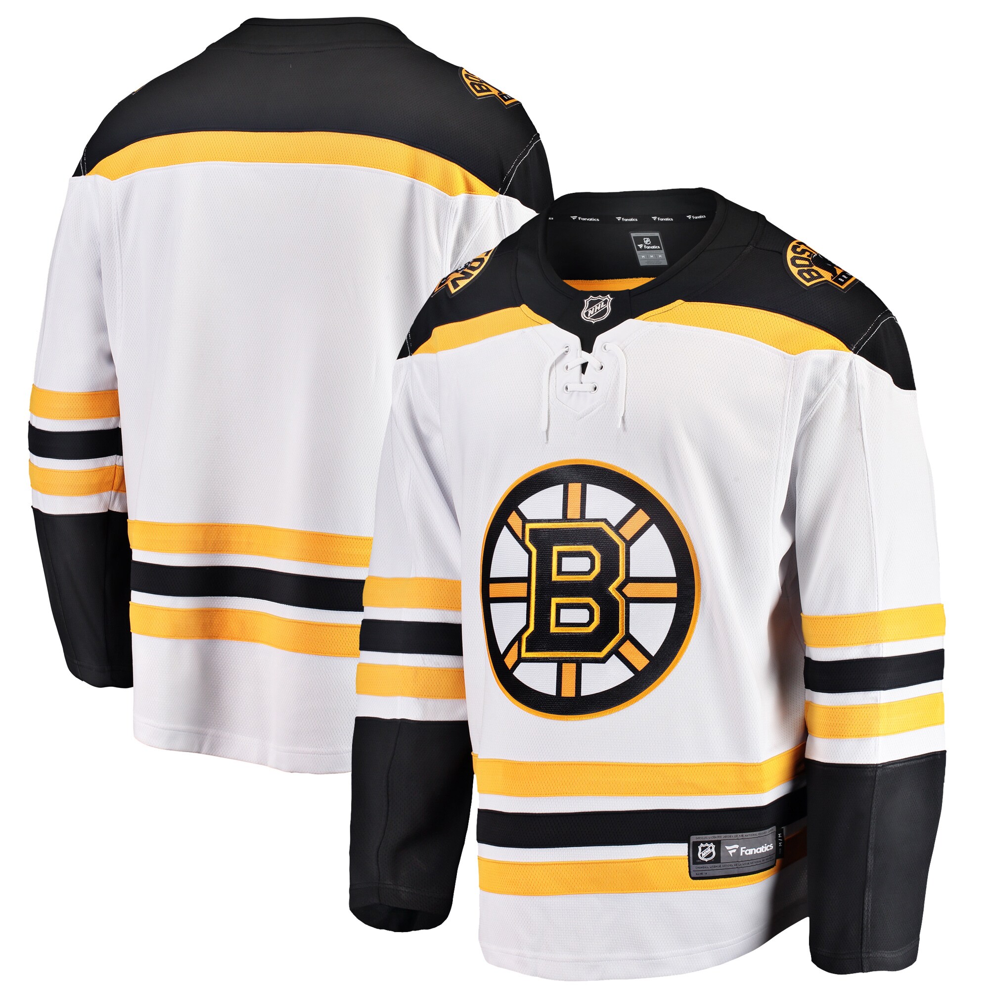Boston Bruins White Breakaway Away NHL Jersey Men's