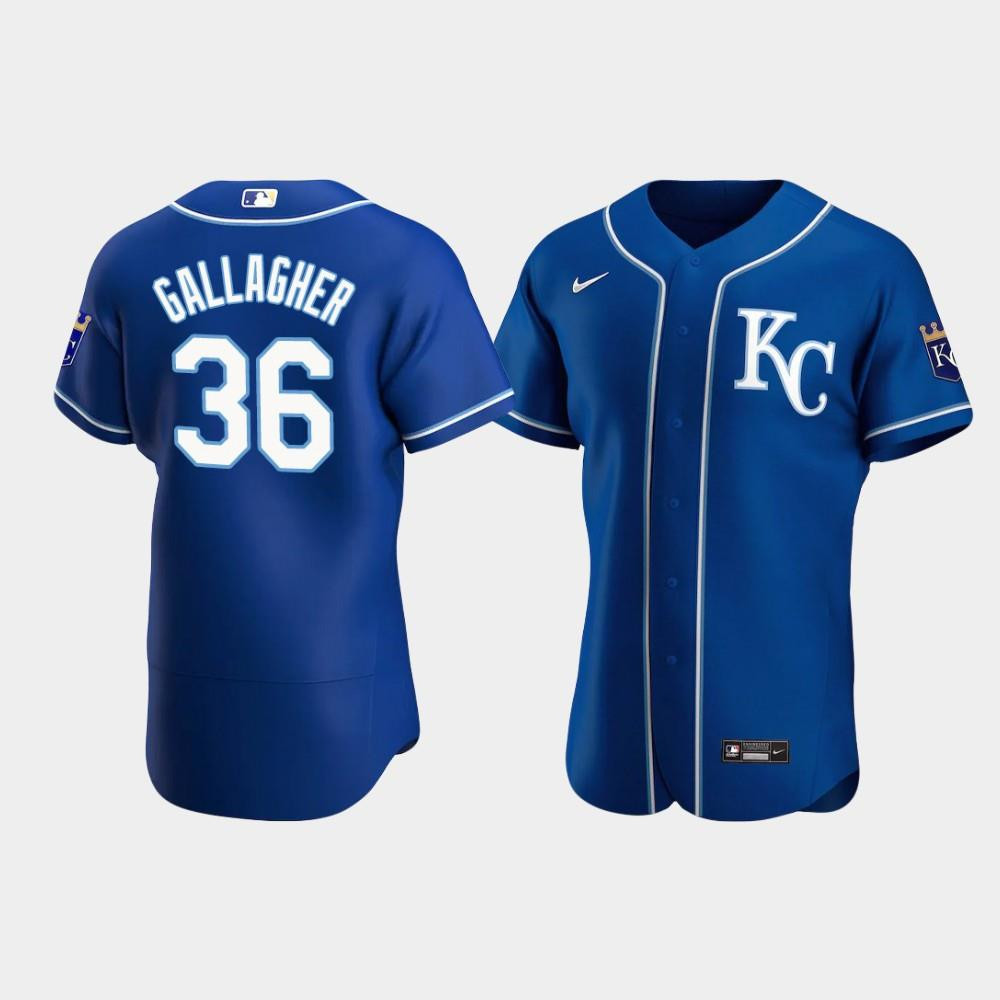 Cam Gallagher 36 Kansas City Royals Royal Alternate MLB Jersey Men's