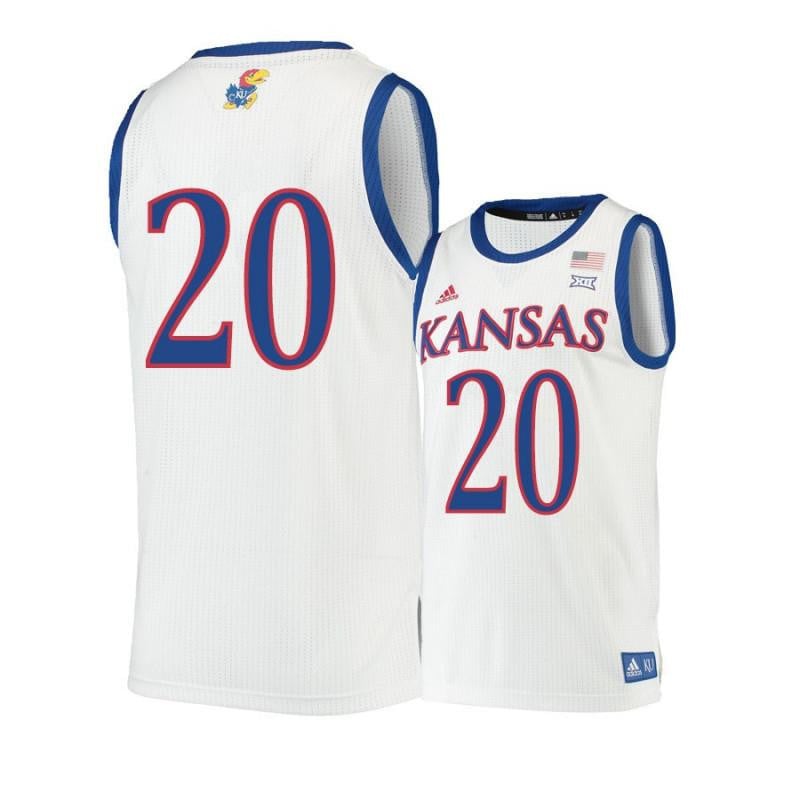 20 Garrett Luinstra Beige Kansas Jayhawks NCAA Jersey Men's