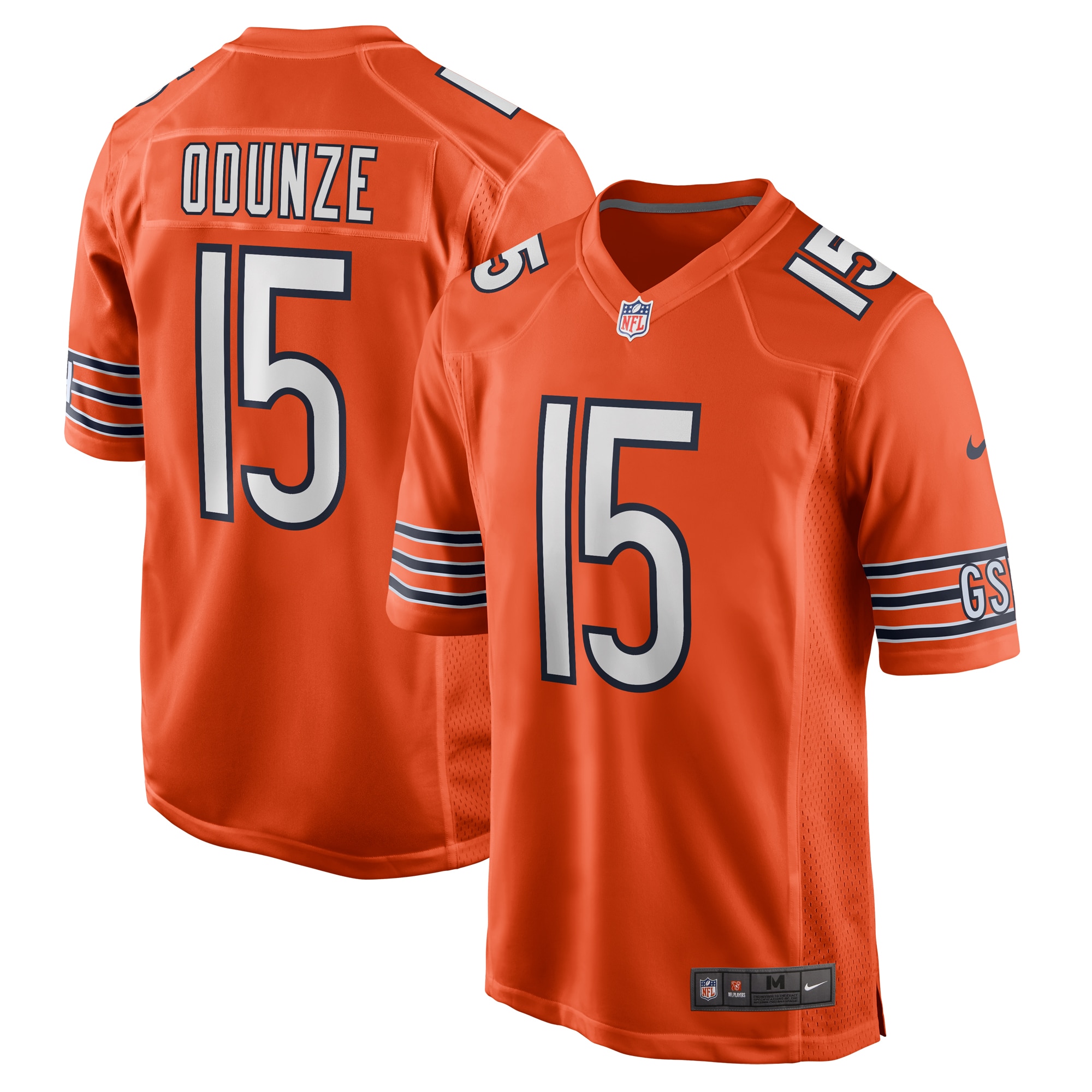 Chicago Bears Rome Odunze Orange Alternate Game NFL Jersey Men's