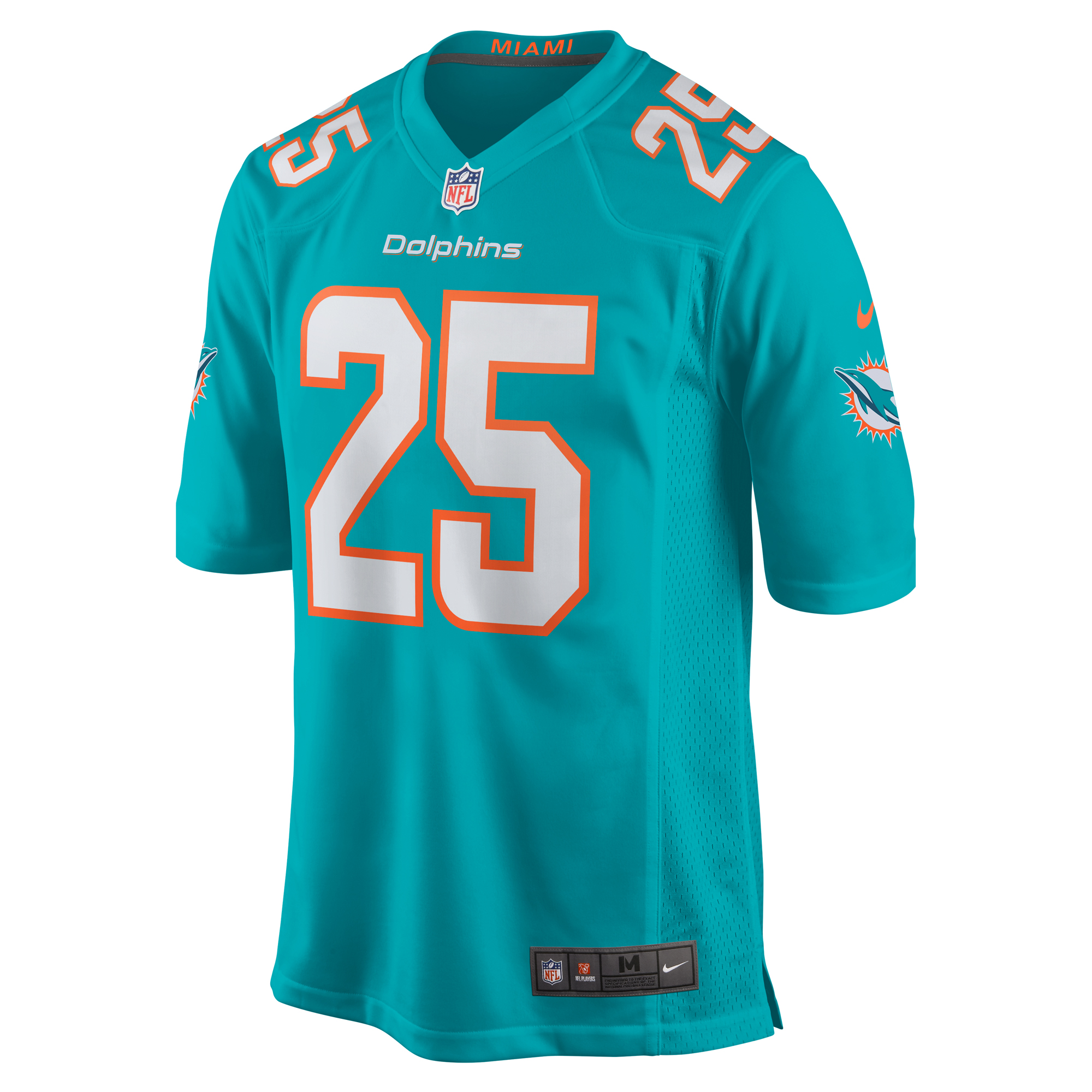 Miami Dolphins Jaylen Wright Aqua Game NFL Jersey Men's
