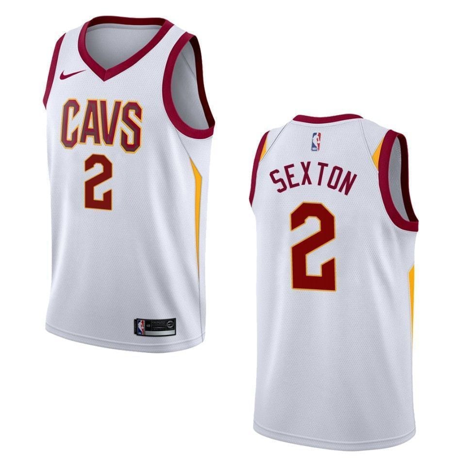 Cleveland Cavaliers 2 Collin Sexton Association Swingman White NBA Jersey Men's