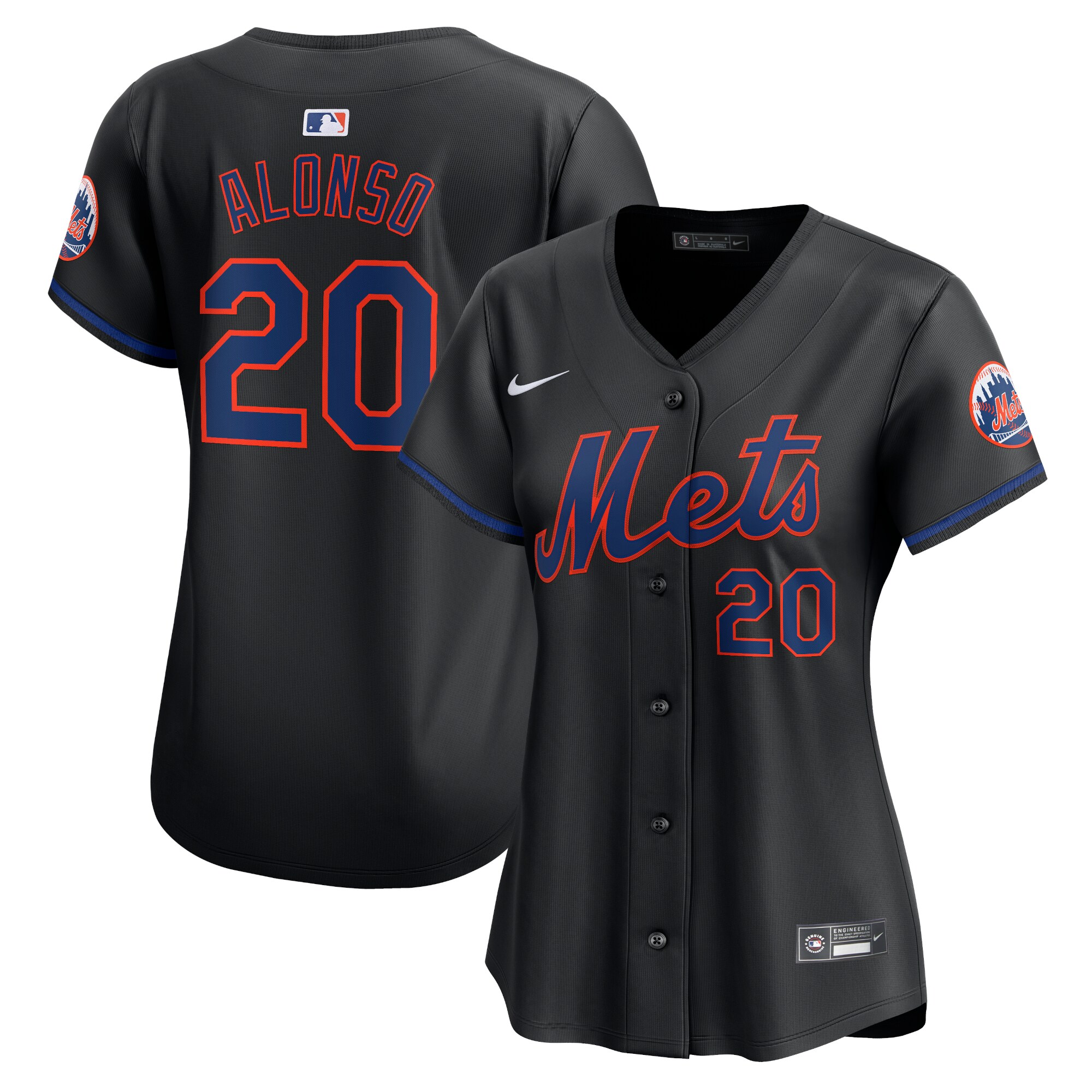 New York Mets Pete Alonso Black Alternate Limited Player MLB Jersey Women's