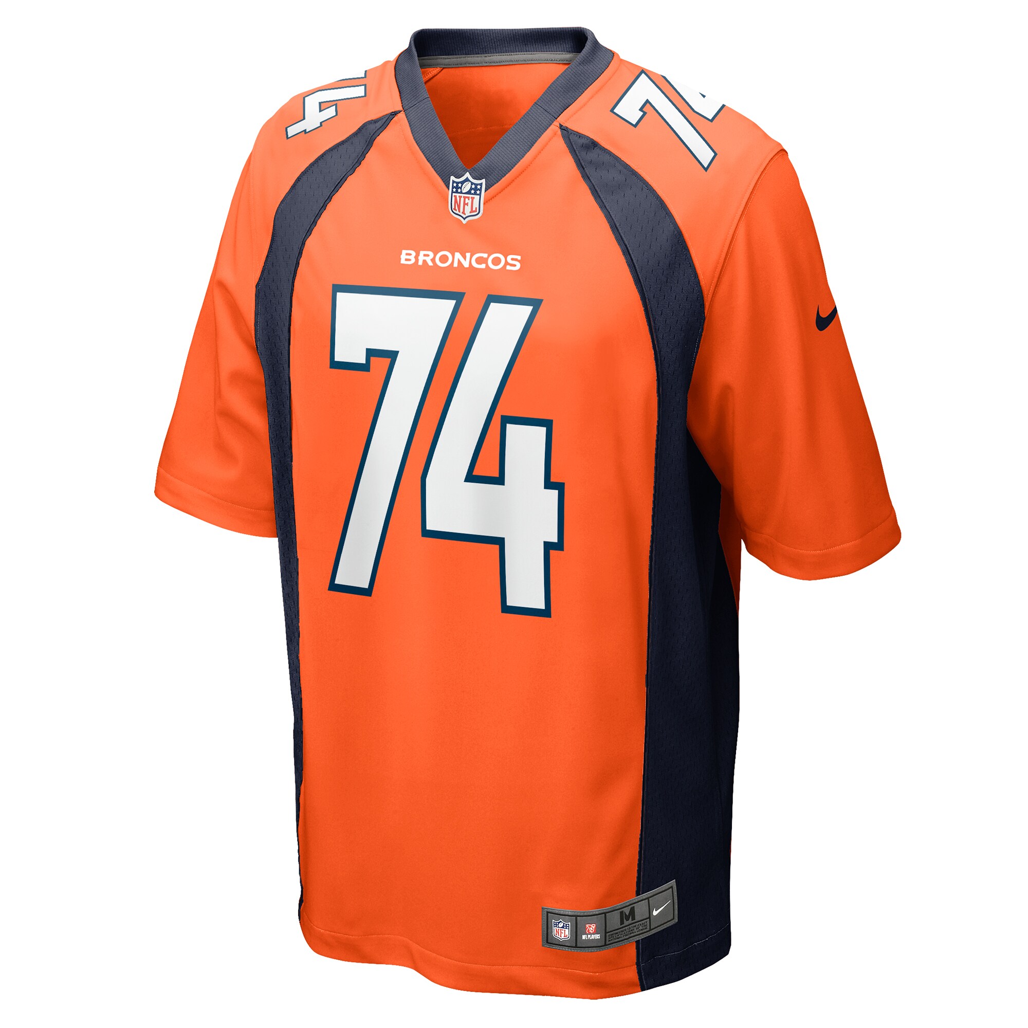Denver Broncos Ben Powers Orange Game Player NFL Jersey Men's