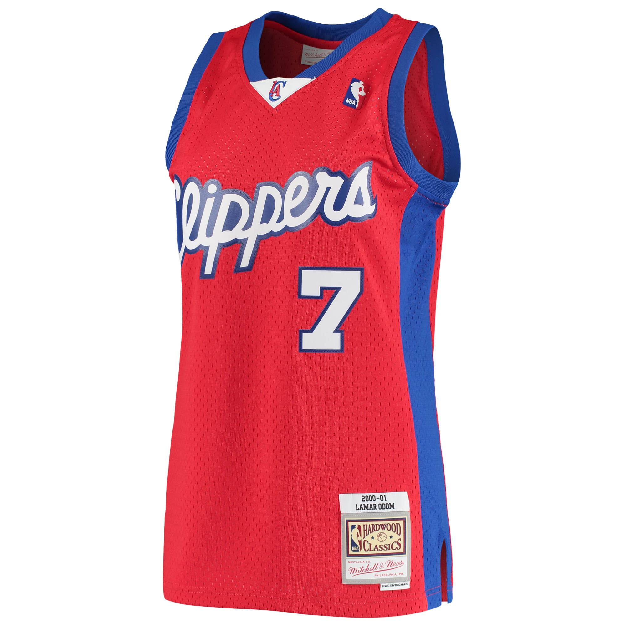 Mitchell Ness Lamar Odom Red Los Angeles Clippers 2000/01 Hardwood Classics Swingman Statement Edition NBA Jersey Men's