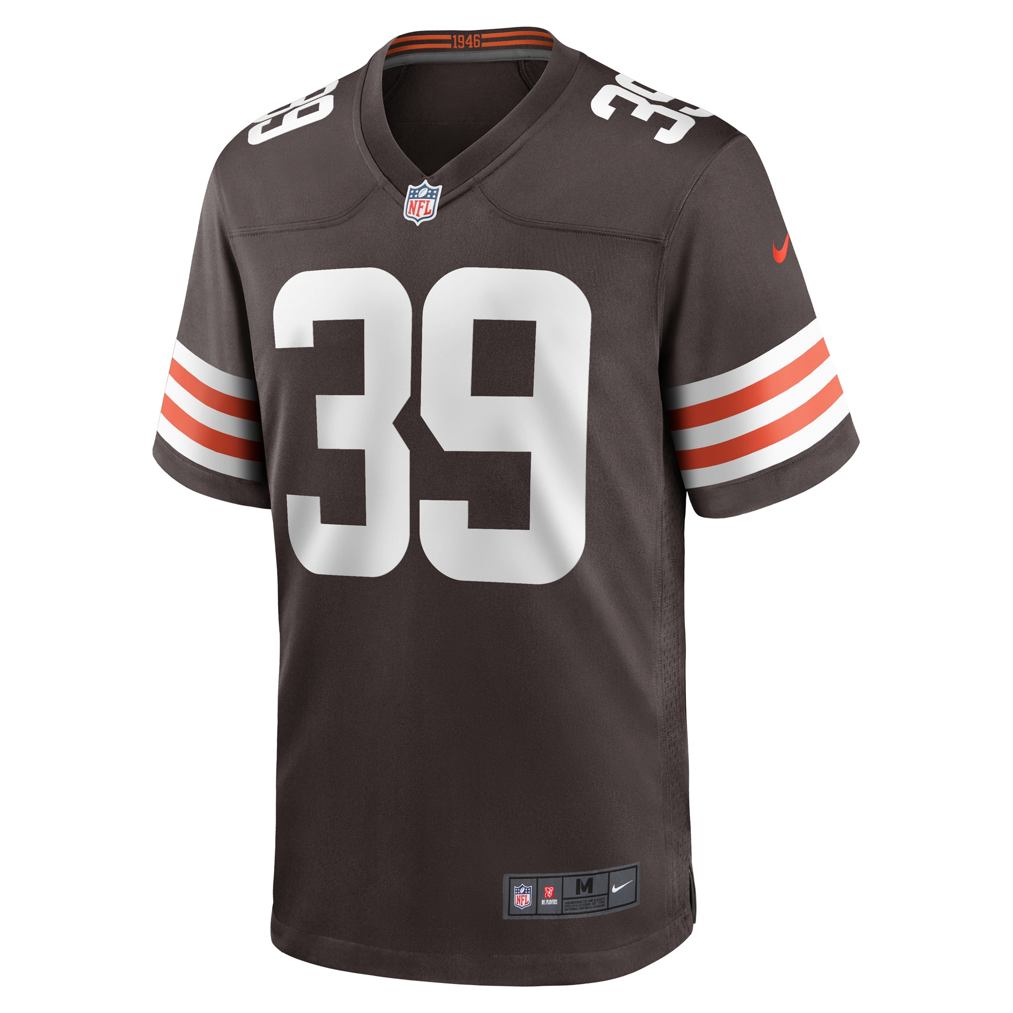 Cleveland Browns Lucas Havrisik Brown Team Game NFL Jersey Men's