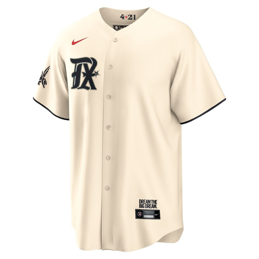 Corey Seager 5 Texas Rangers 2023 City Connect Flex Base Elite Cream MLB Jersey Men's