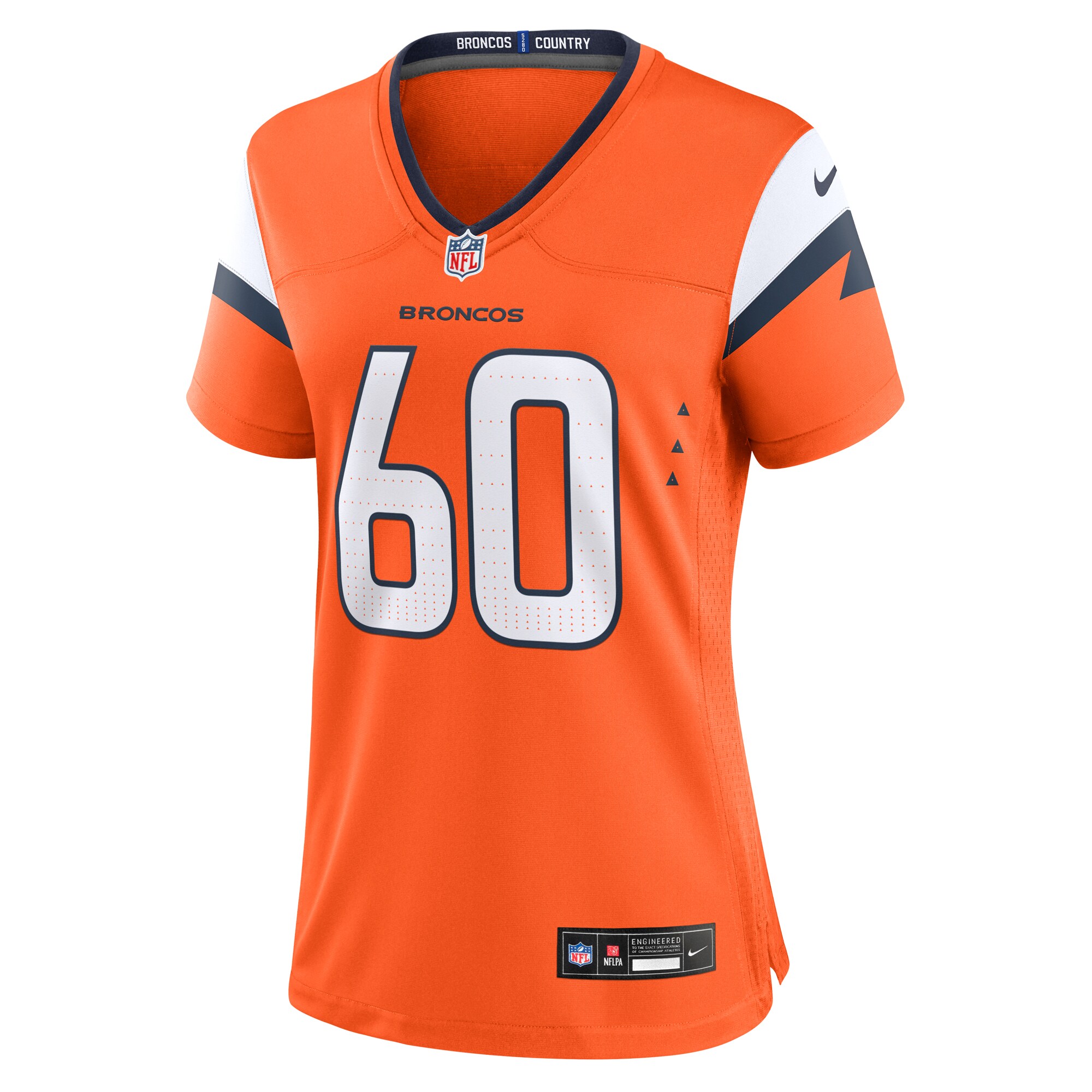 Denver Broncos Luke Wattenberg Orange Team Game NFL Jersey Women's