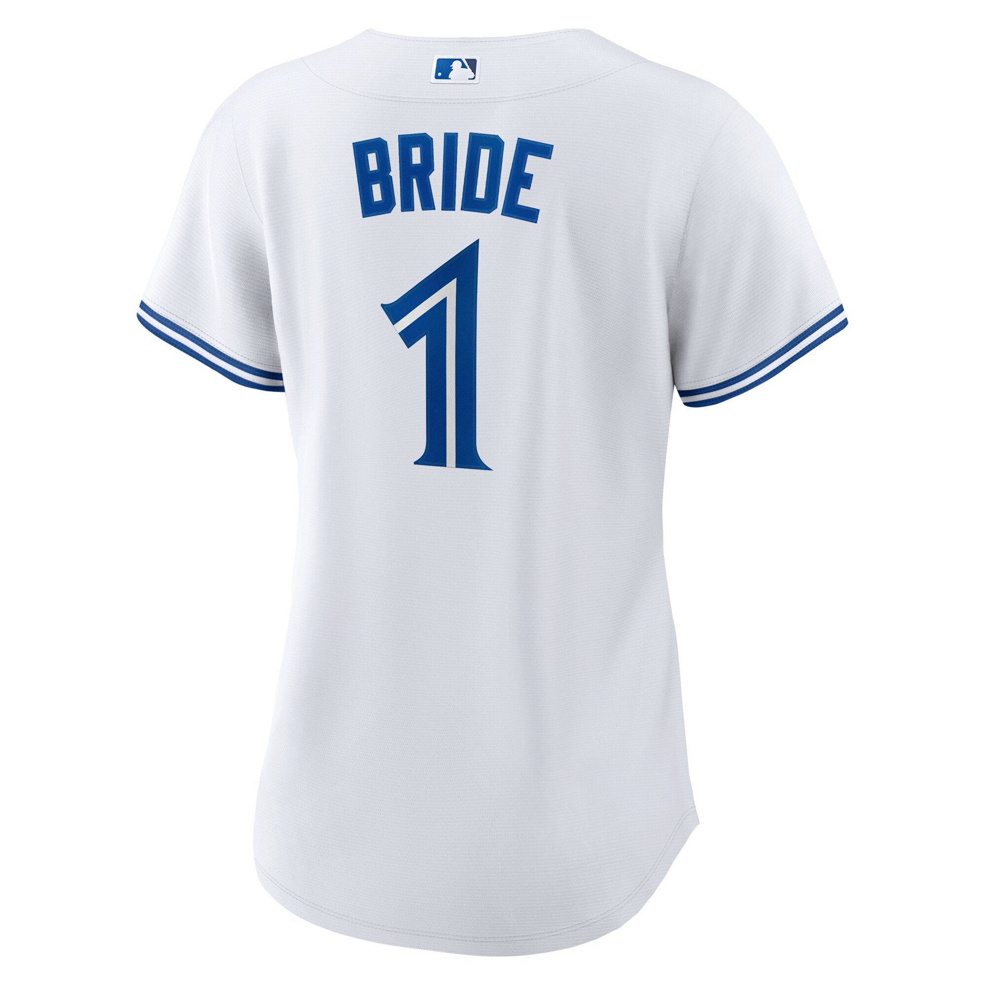 Toronto Blue Jays White #1 Bride Home MLB Jersey Women's