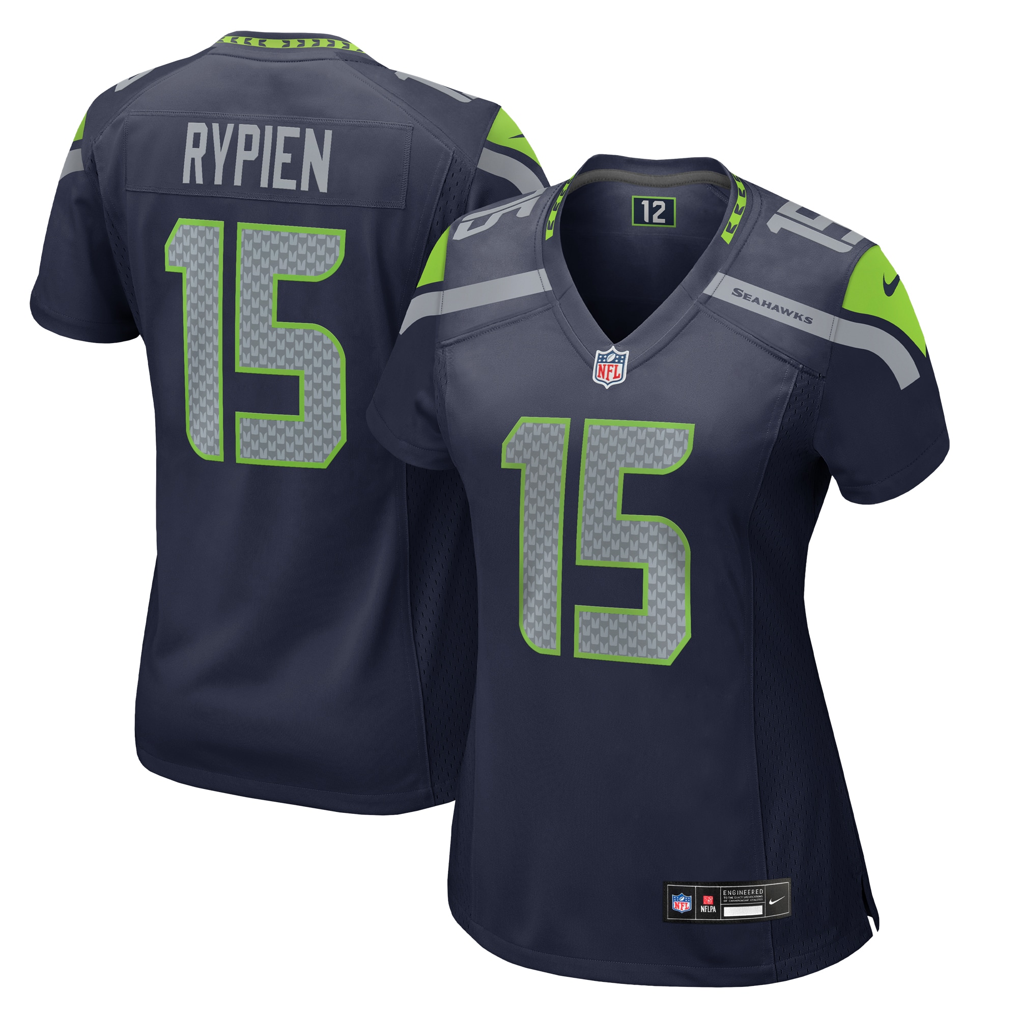Seattle Seahawks Brett Rypien College Navy Team Game NFL Jersey Women's