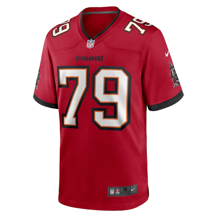 Elijah Klein 79 Tampa Bay Buccaneers Game Red NFL Jersey Men's