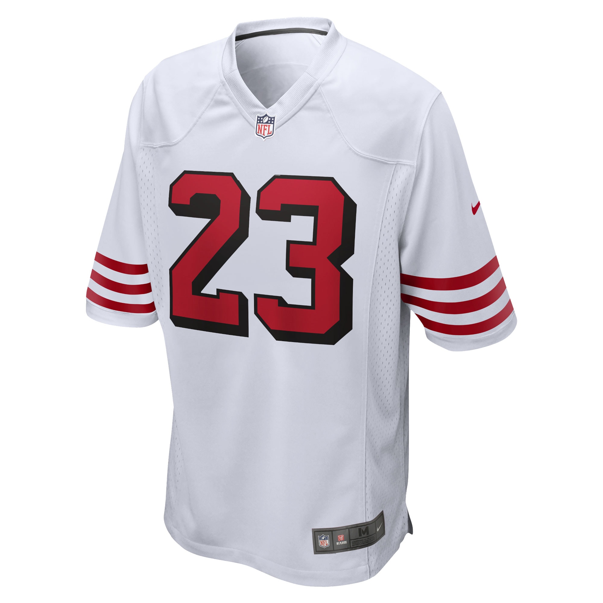 San Francisco 49ers Christian McCaffrey White Game NFL Jersey Men's
