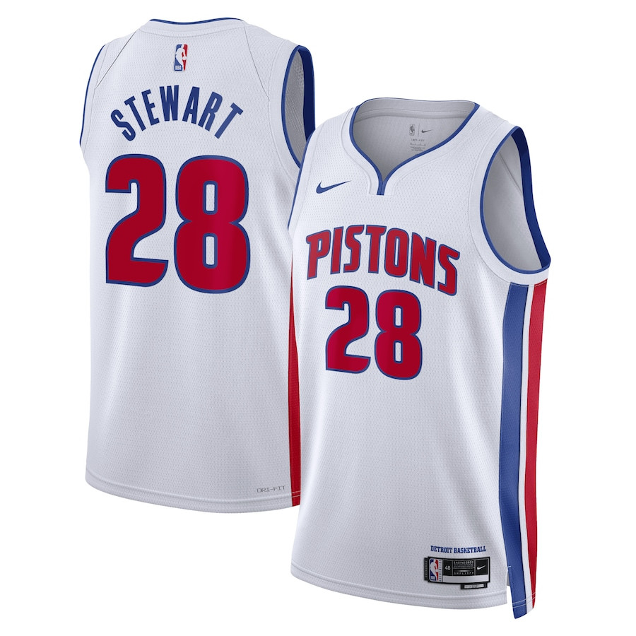Isaiah Stewart 28 Detroit Pistons Unisex Swingman Association Editio White NBA Jersey Unisex