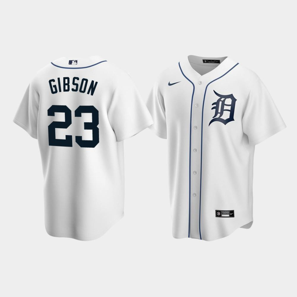 Detroit Tigers 23 Kirk Gibson White Home MLB Jersey Men's