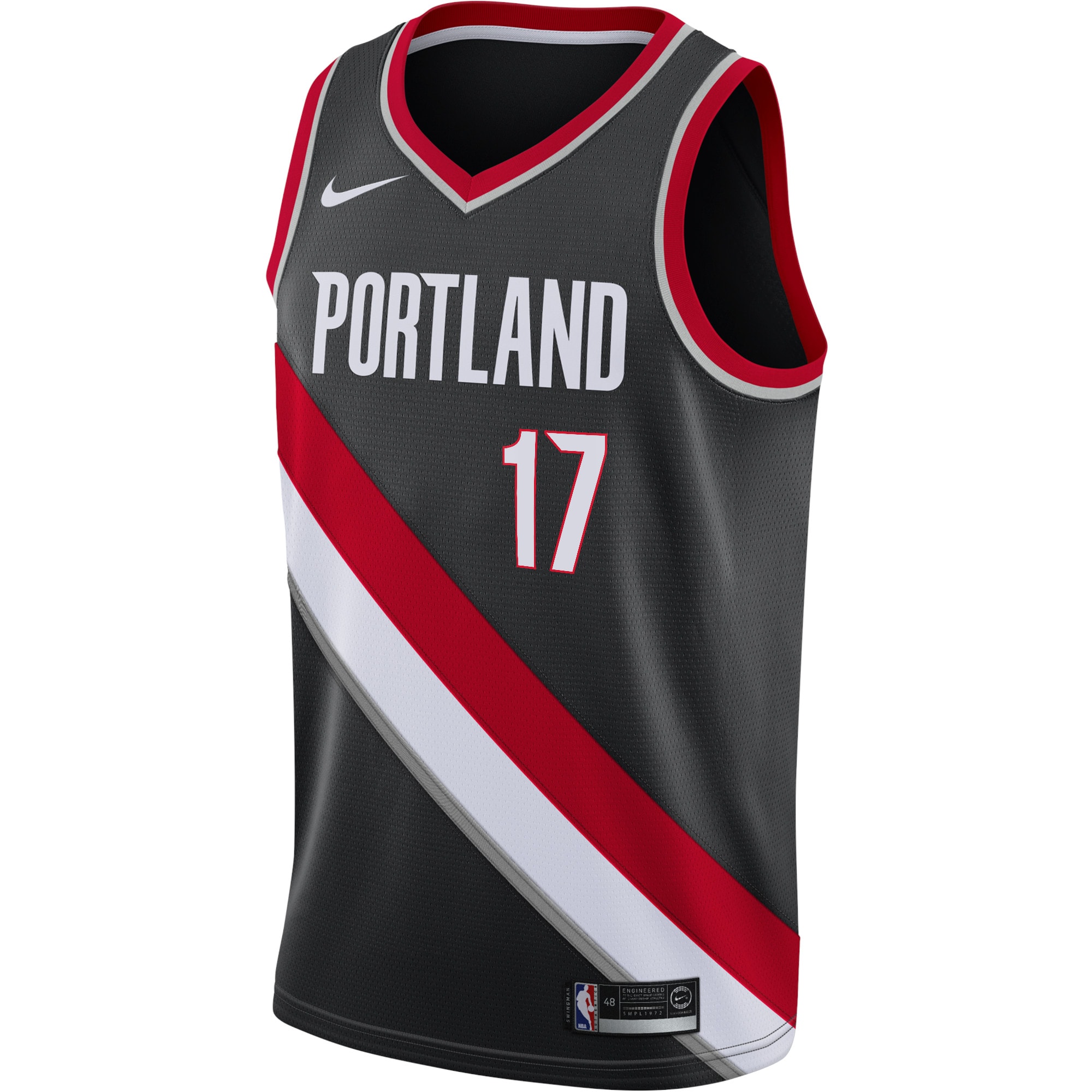 Portland Trail Blazers Icon Edition Swingman Black Shaedon Sharp NBA Jersey Youth