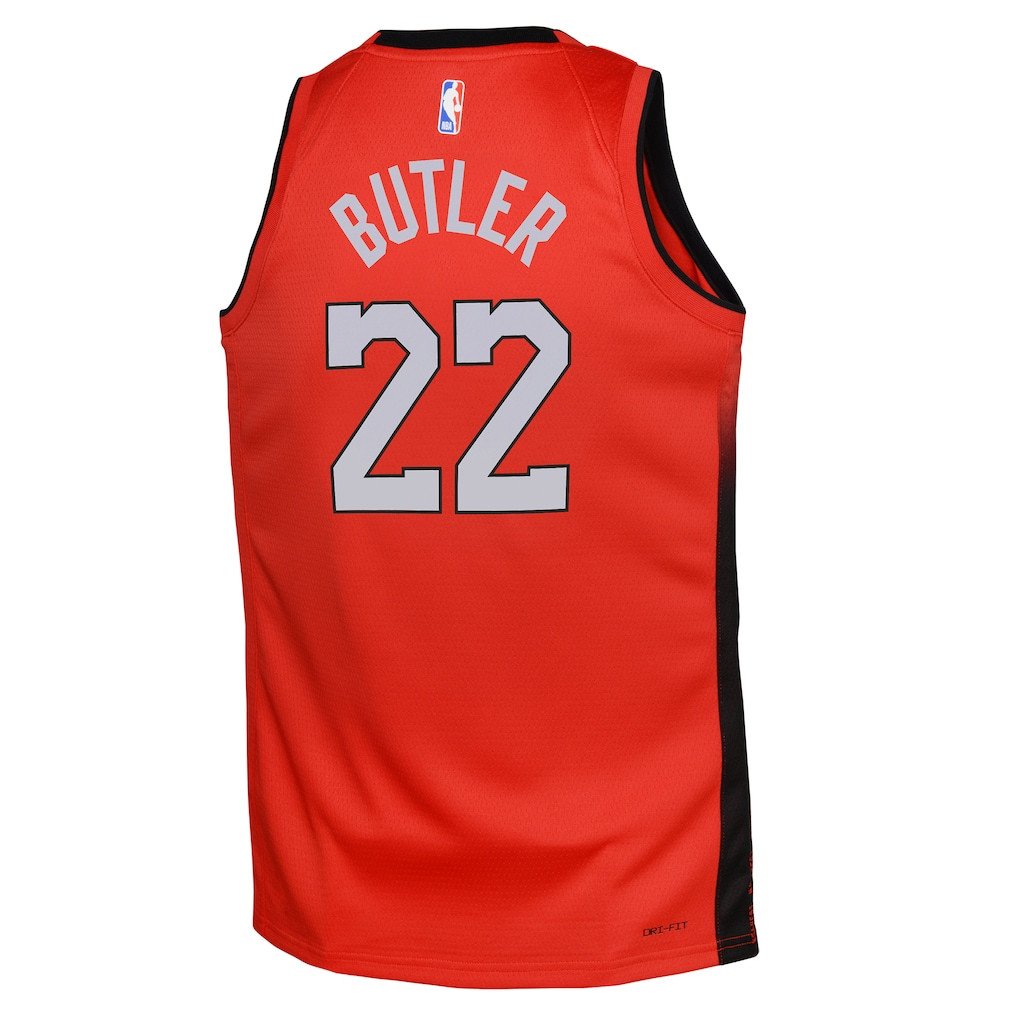 Jimmy Butler 22 Miami Heat 2024/25 Swingman Playe City Edition Red NBA Jersey Youth
