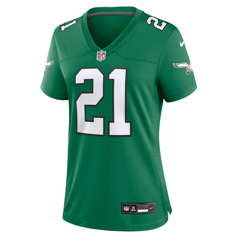 Eric Allen 21 Philadelphia Eagles Alternate Game Kelly Green NFL Jersey Women's