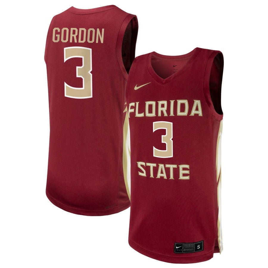 O Mariah Gordon 3 Florida State Seminole Unisex NIL Garnet NCAA Jersey Unisex