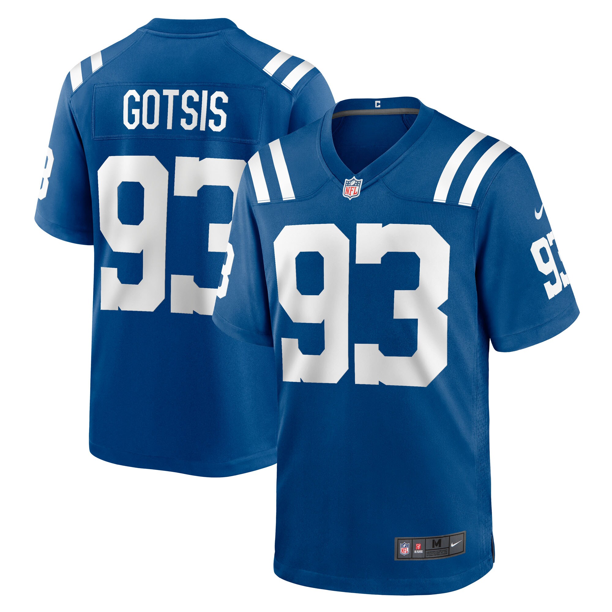 Indianapolis Colts Adam Gotsis Royal Team Game NFL Jersey Men's
