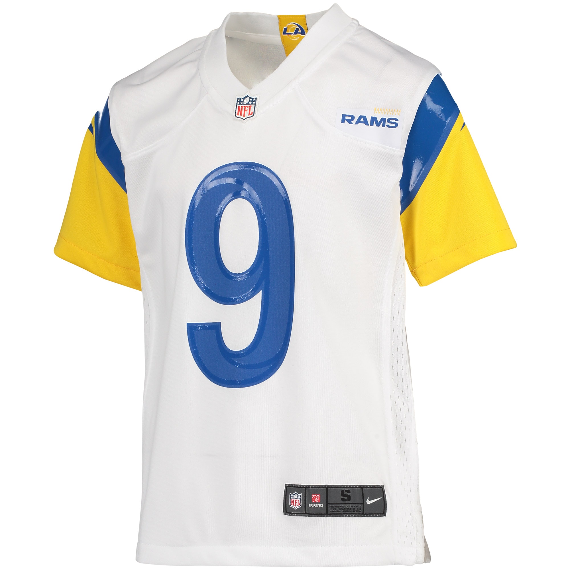 Los Angeles Rams Matthew Stafford White Game NFL Jersey Youth