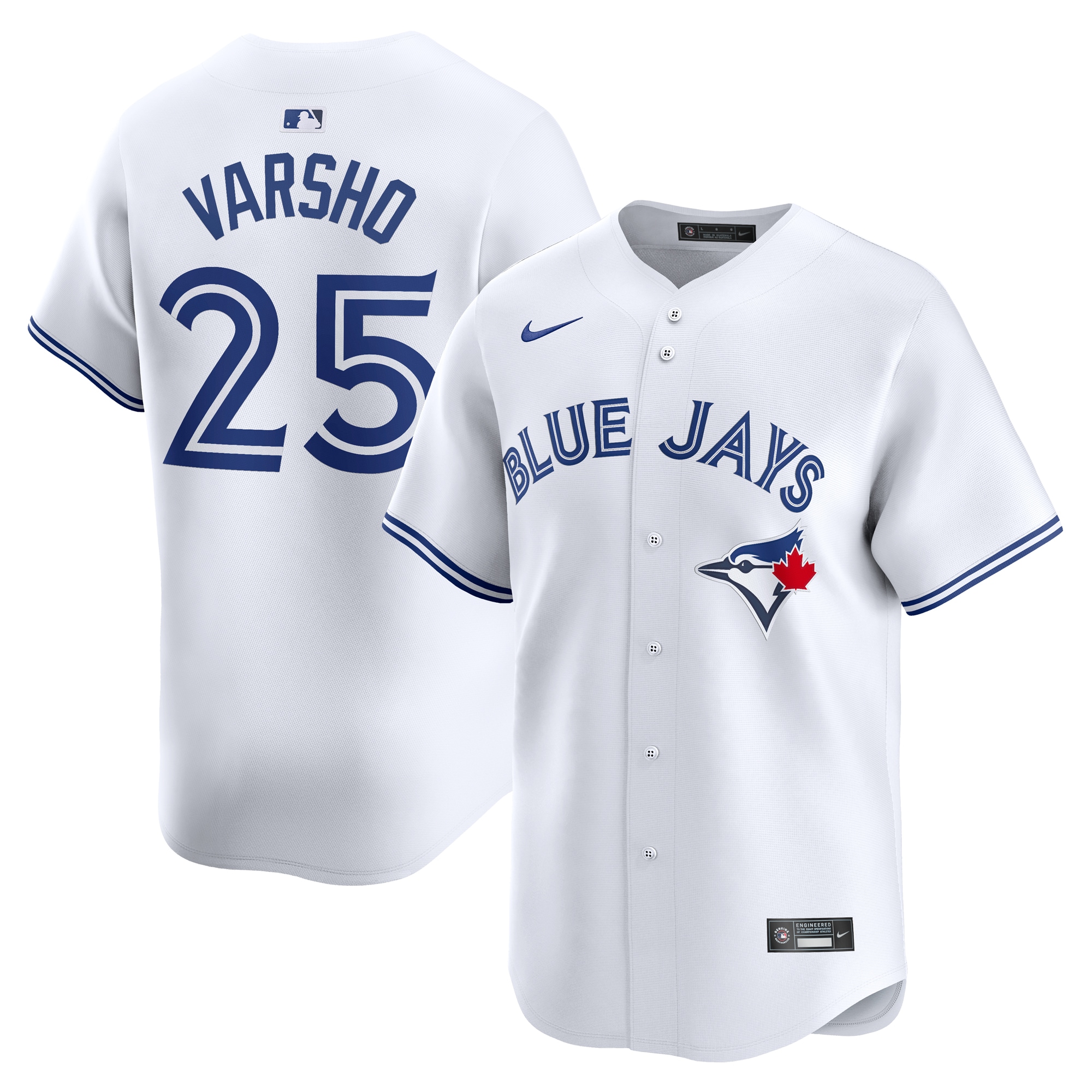 Toronto Blue Jays Daulton Varsho White Home Limited Player MLB Jersey Men's
