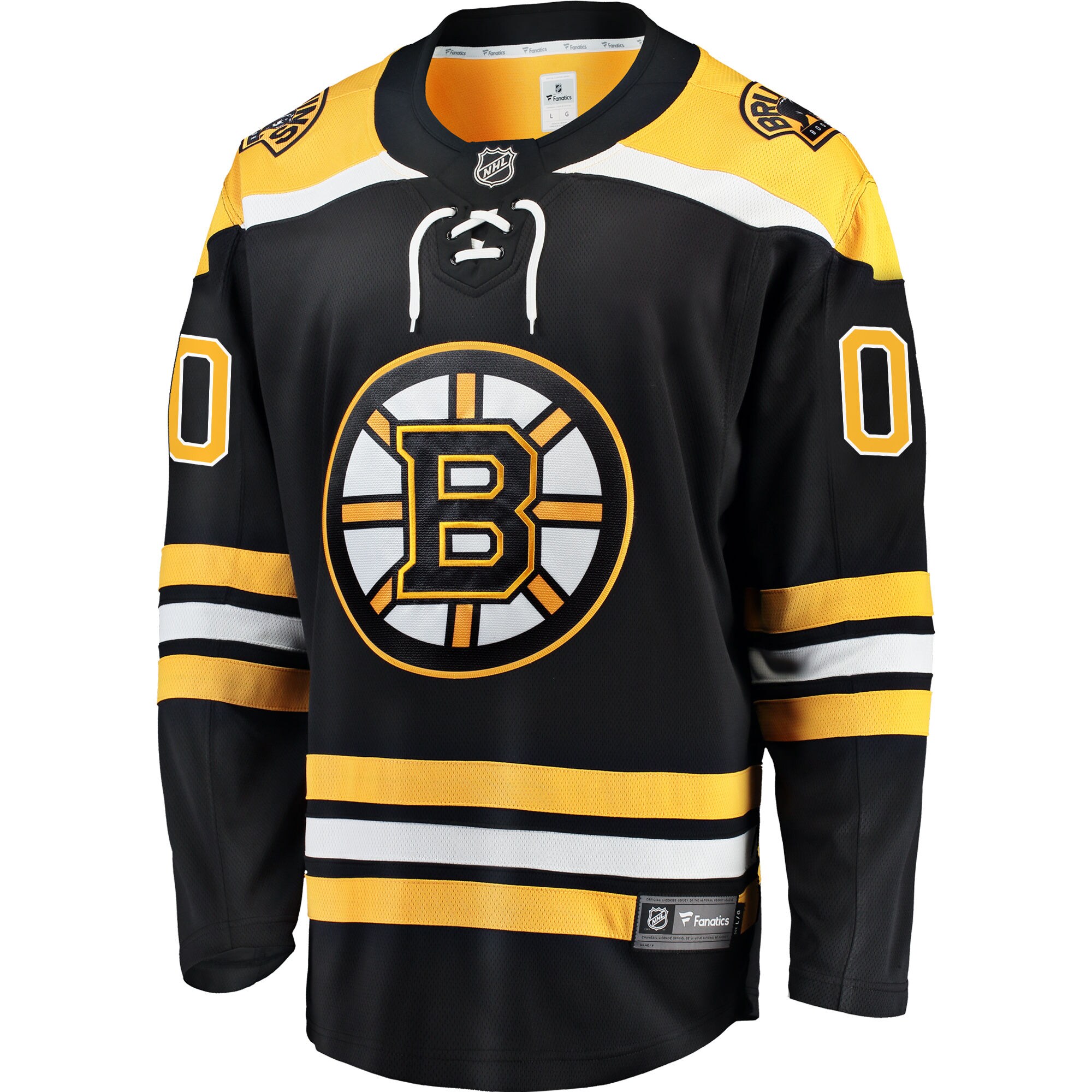 Boston Bruins Black Home Breakaway Custom NHL Jersey Men's