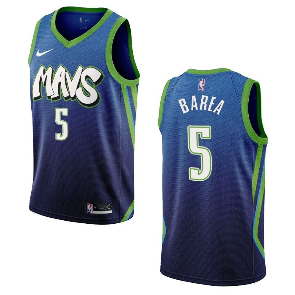 Dallas Mavericks 5 J. J. Barea City Edition Swingman Blue NBA Jersey Men's