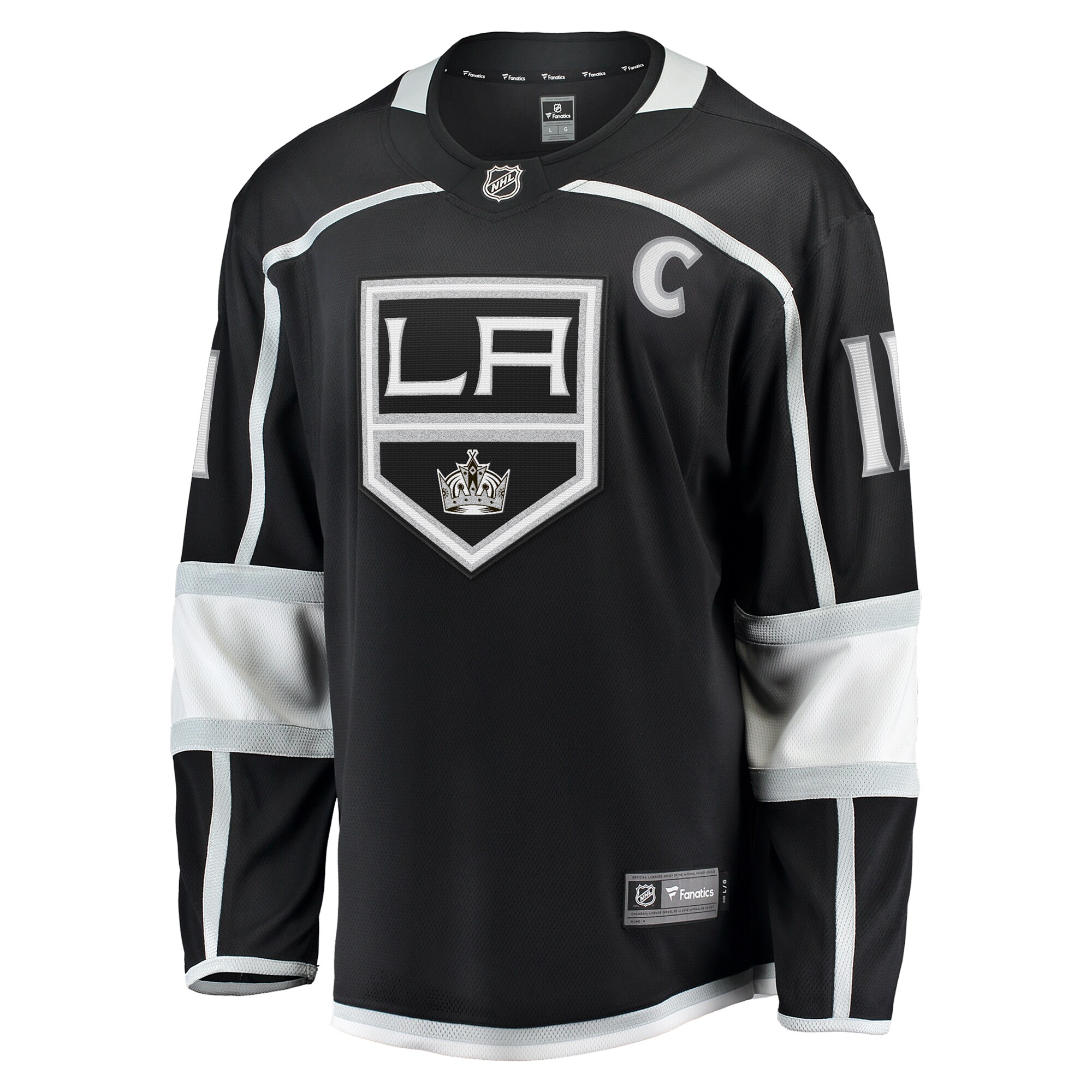 Los Angeles Kings Anze Kopitar Black Home Breakaway NHL Jersey Men's
