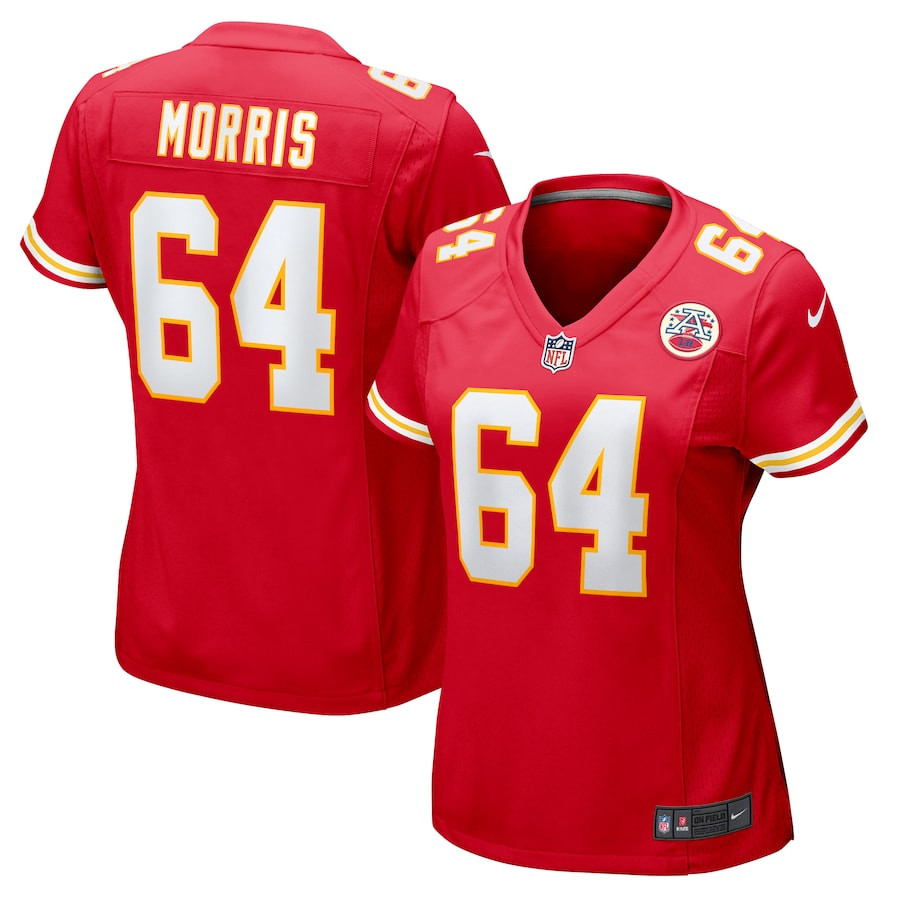 Wanya Morris 64 Kansas City Chiefs Game Red NFL Jersey Women's