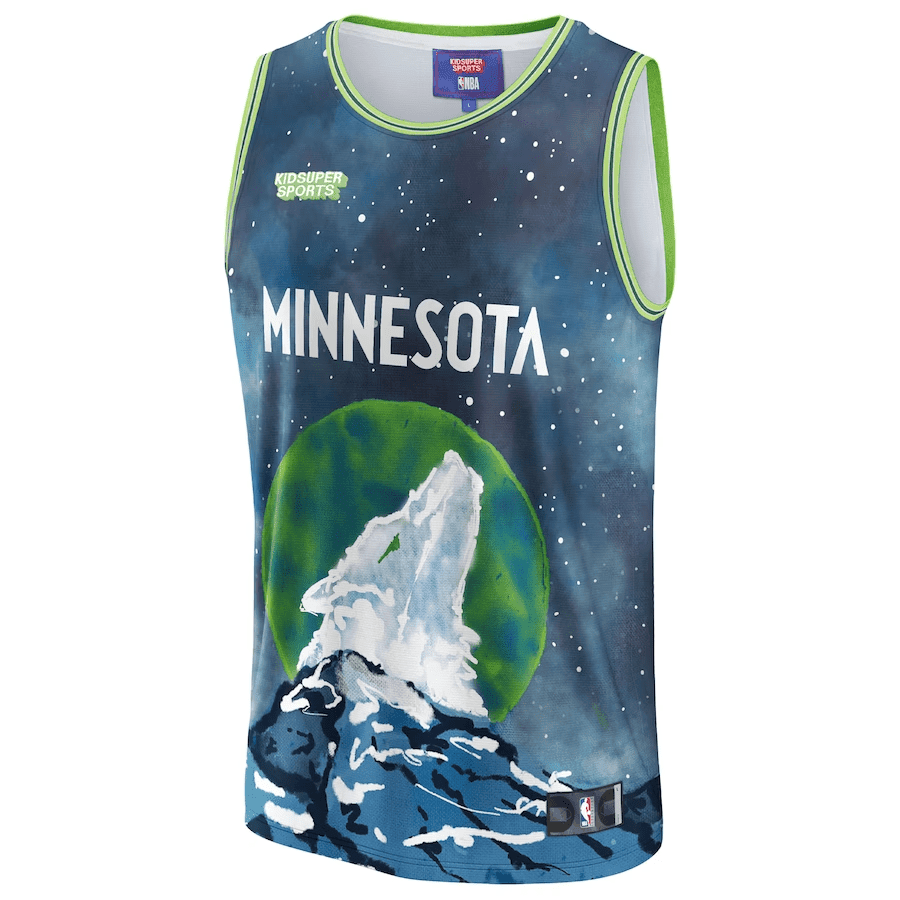 Minnesota Timberwolves KidSuper Studio Unisex Hometown Blue NBA Jersey Unisex