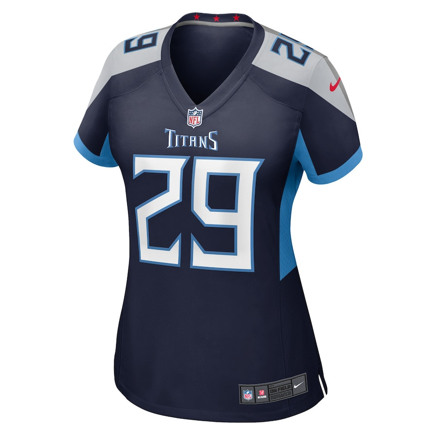 Jarvis Brownlee Jr. 29 Tennessee Titans Game Navy NFL Jersey Women's