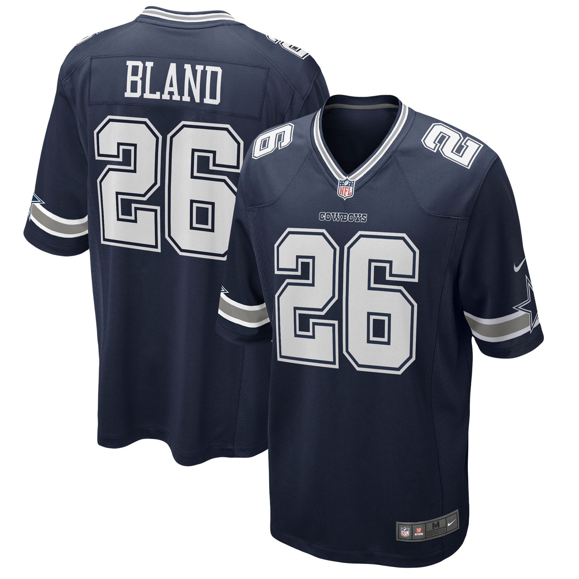 Dallas Cowboys DaRon Bland Navy Game NFL Jersey Men's