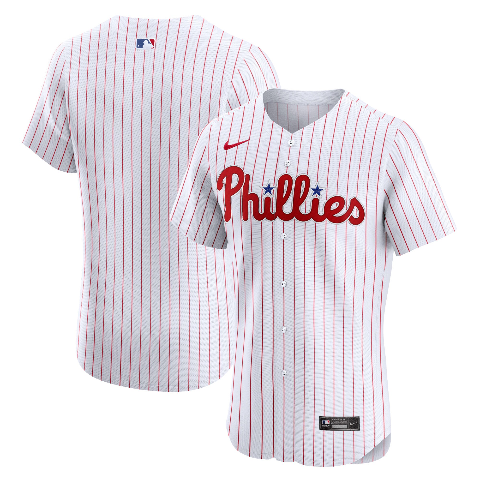 Philadelphia Phillies White Home Elite MLB Jersey Men's