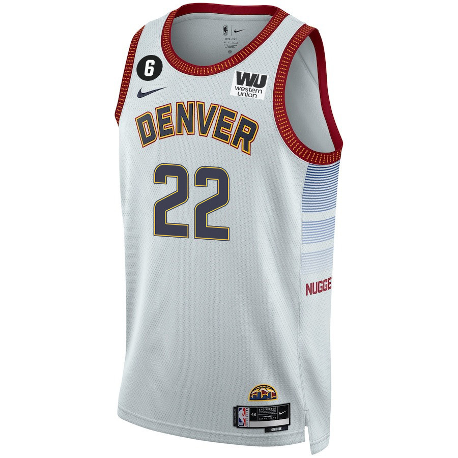 Zeke Nnaji 22 Denver Nuggets Final Champions 2023 Swingma White NBA Jersey Youth