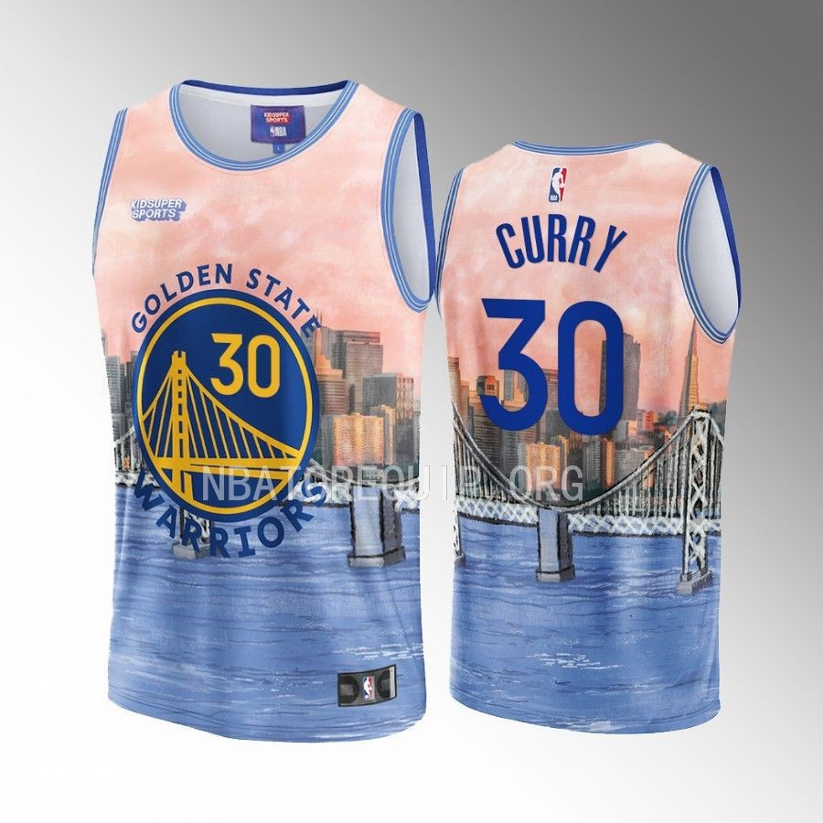 Stephen Curry 30 Golden State Warriors KidSuper Studio Unisex Hometown NBA Jersey Unisex