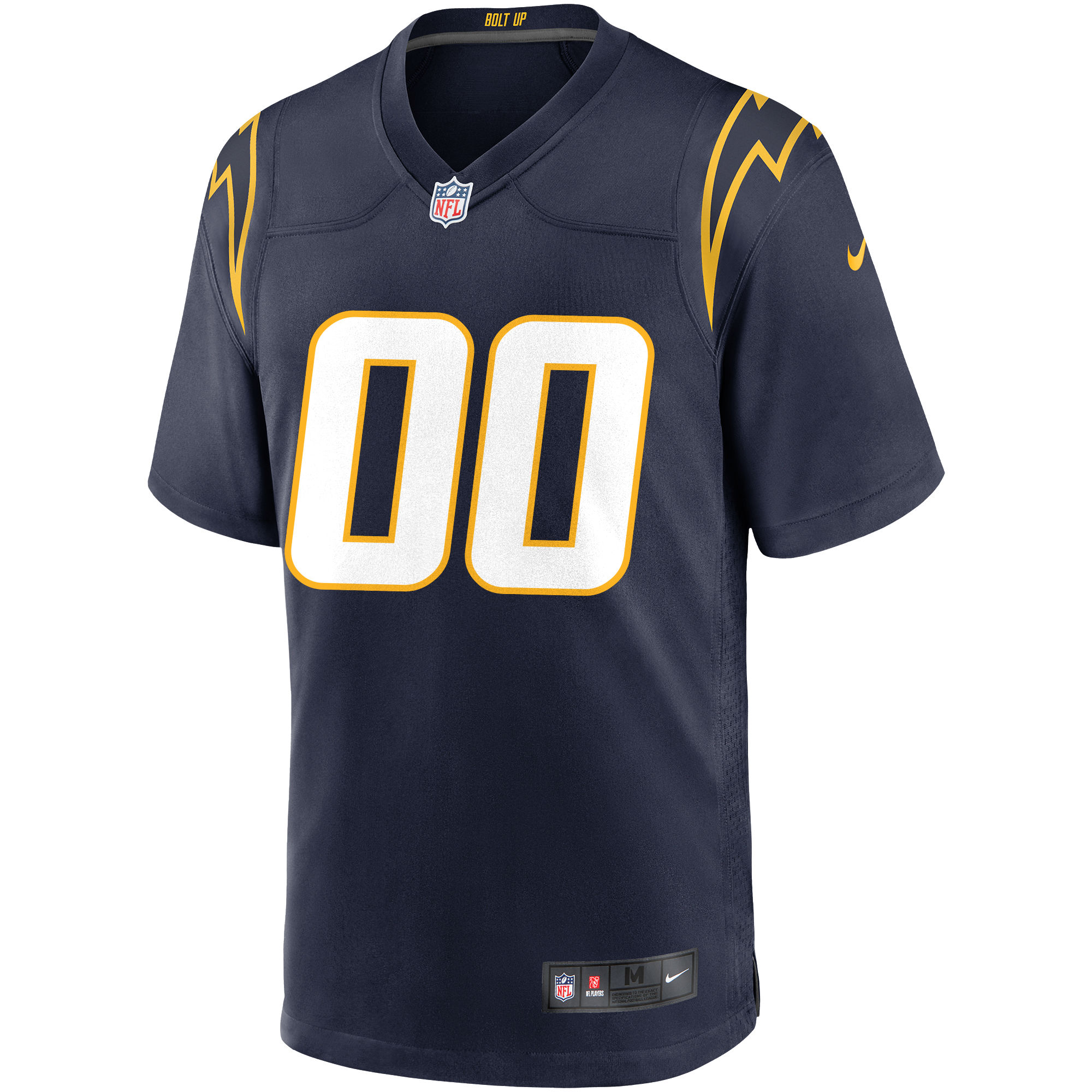 Los Angeles Chargers Navy Alternate Custom Game NFL Jersey Men's