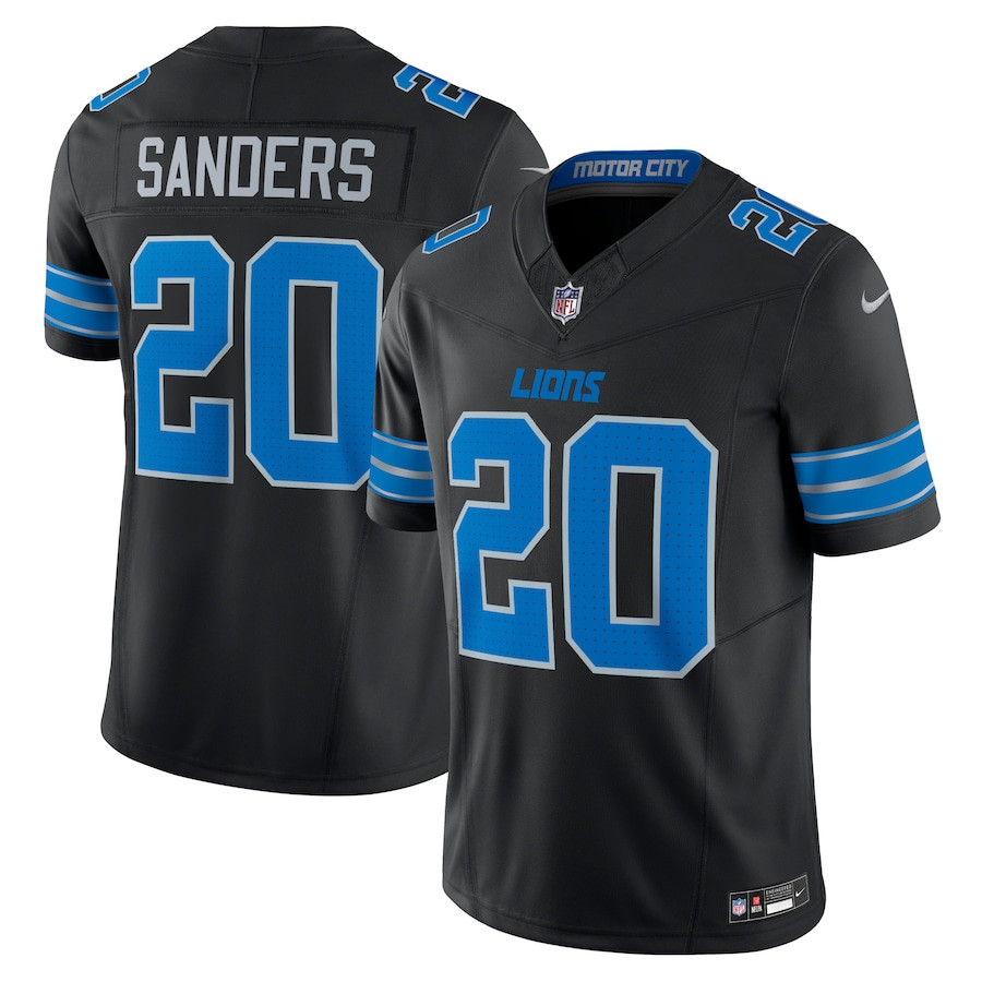 Barry Sanders 20 Detroit Lions 2nd Alternate Vapor F.U.S.E. Limited Black NFL Jersey Men's