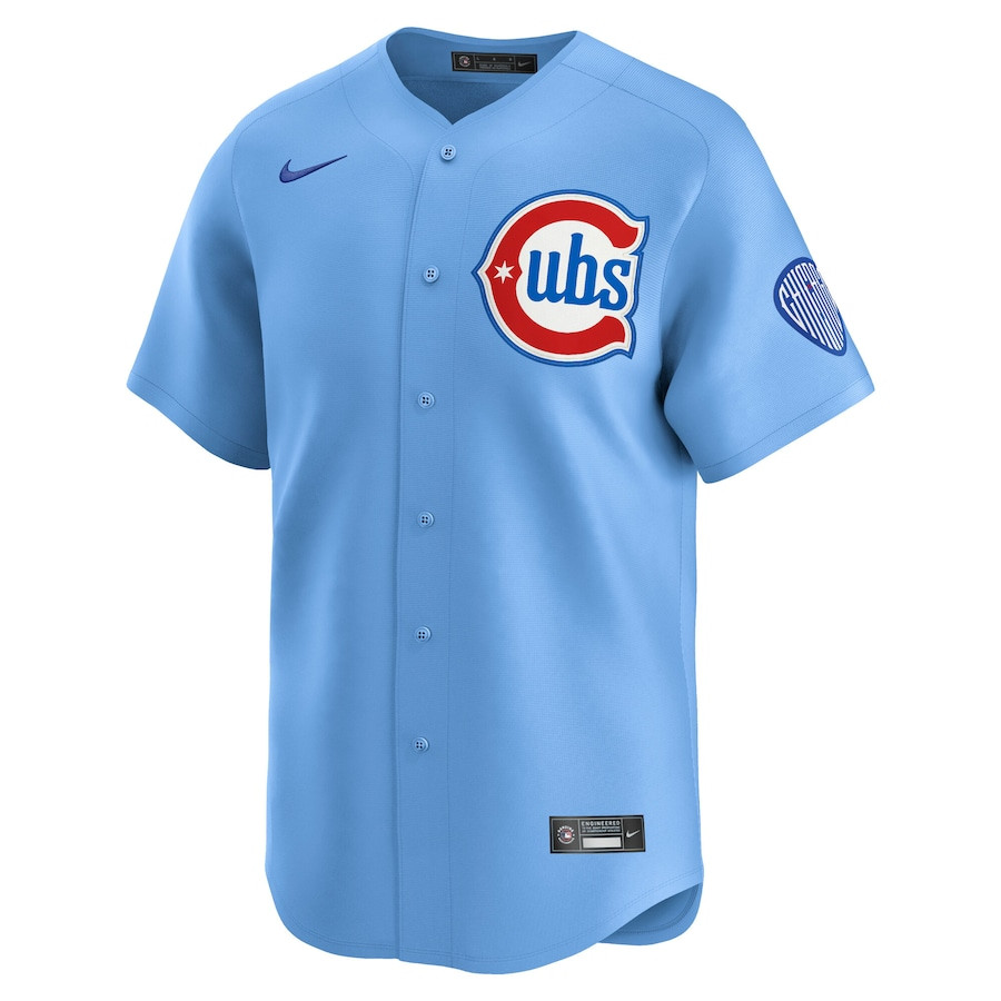 Chicago Cubs Limited Alternate 2 Baby Blue MLB Jersey Men's