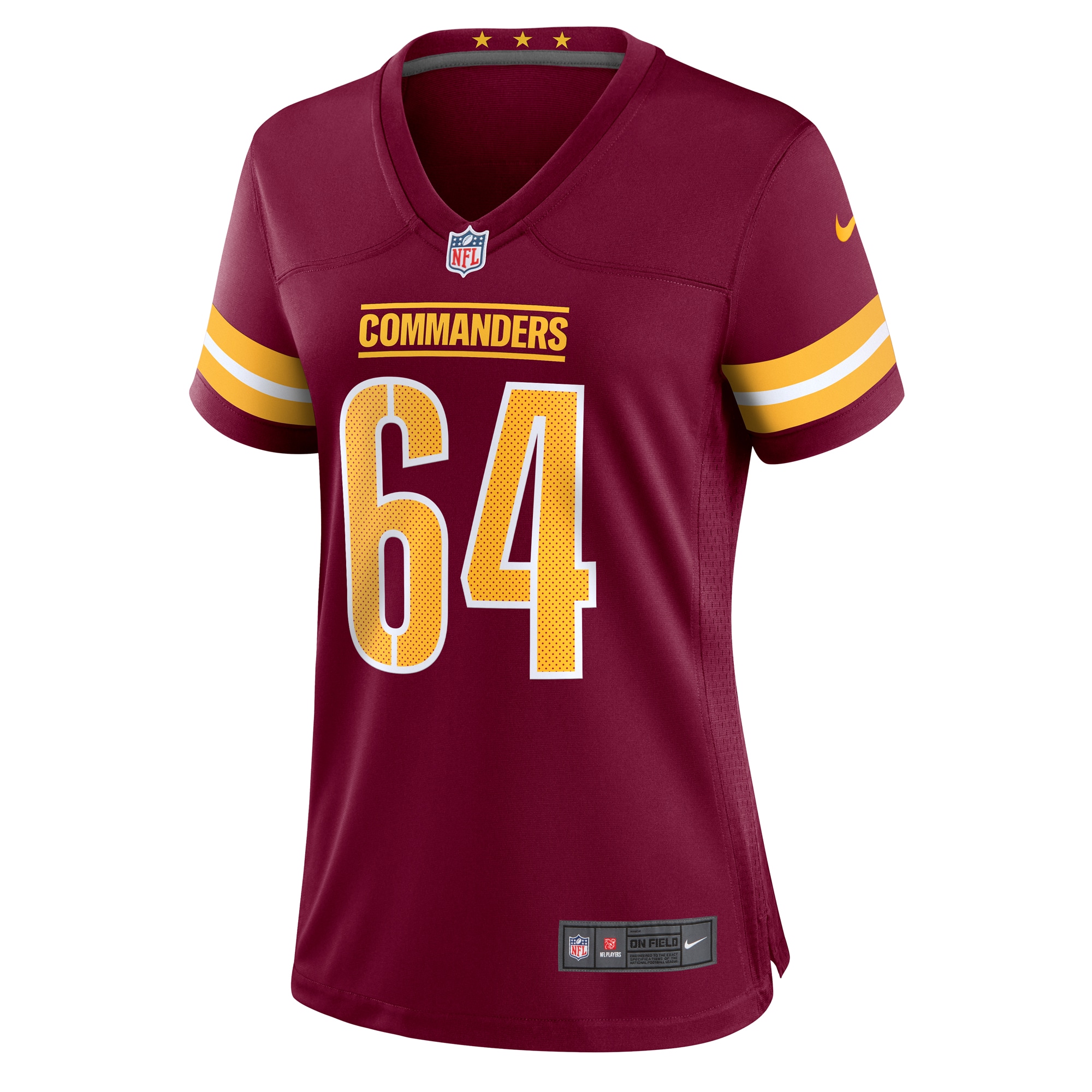 Washington Commanders David Bada Burgundy Game NFL Jersey Women's