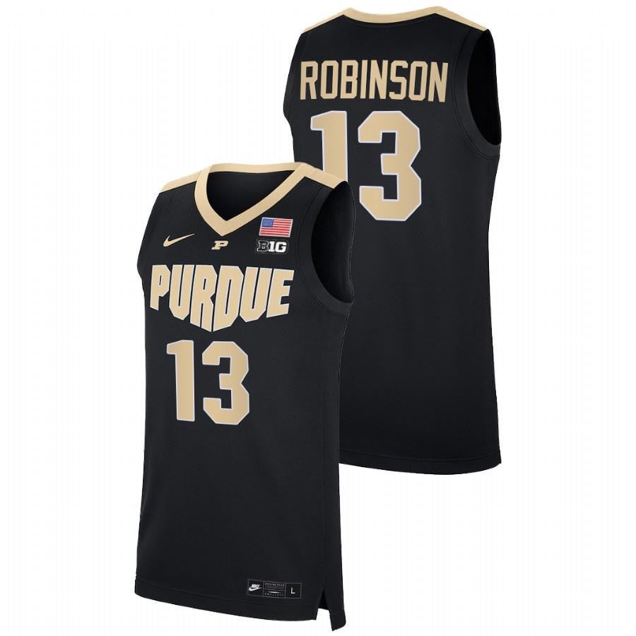 Purdue Boilermakers Glenn Robinson 13 Black College NCAA Jersey Men's