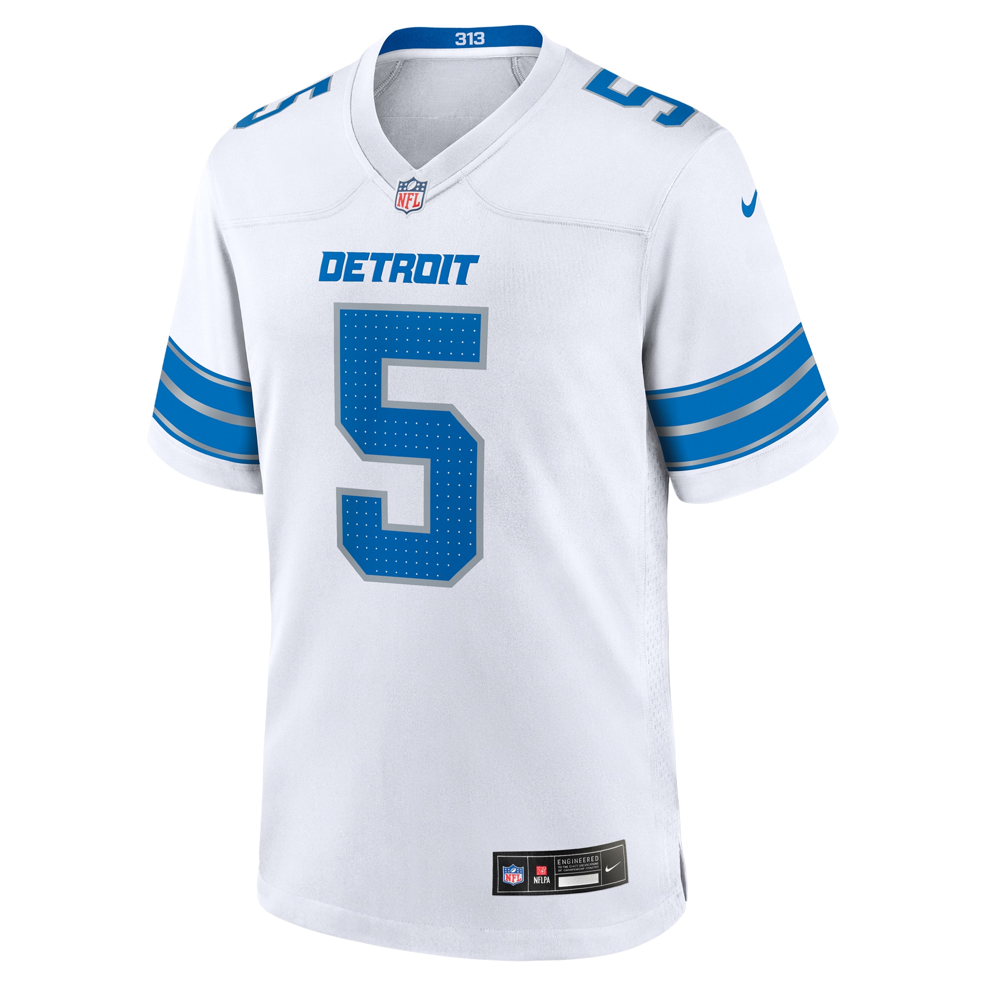 Detroit Lions David Montgomery White Game NFL Jersey Men's