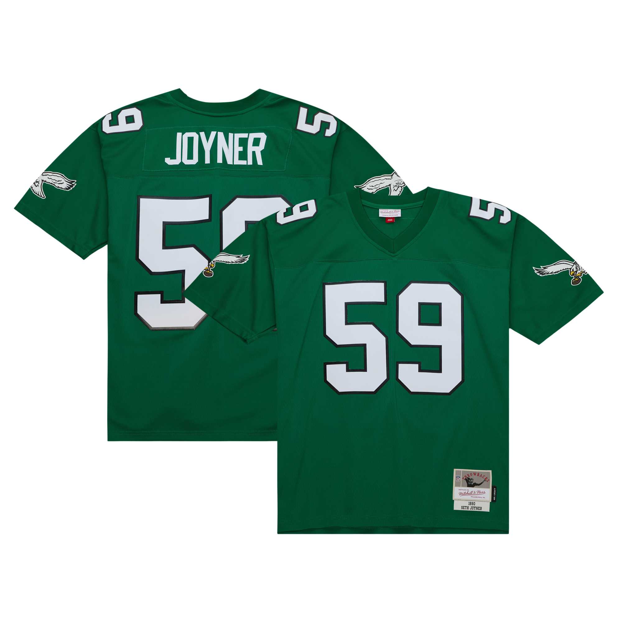 Philadelphia Eagles Seth Joyner Mitchell Ness Kelly Green Legacy NFL Jersey Men's
