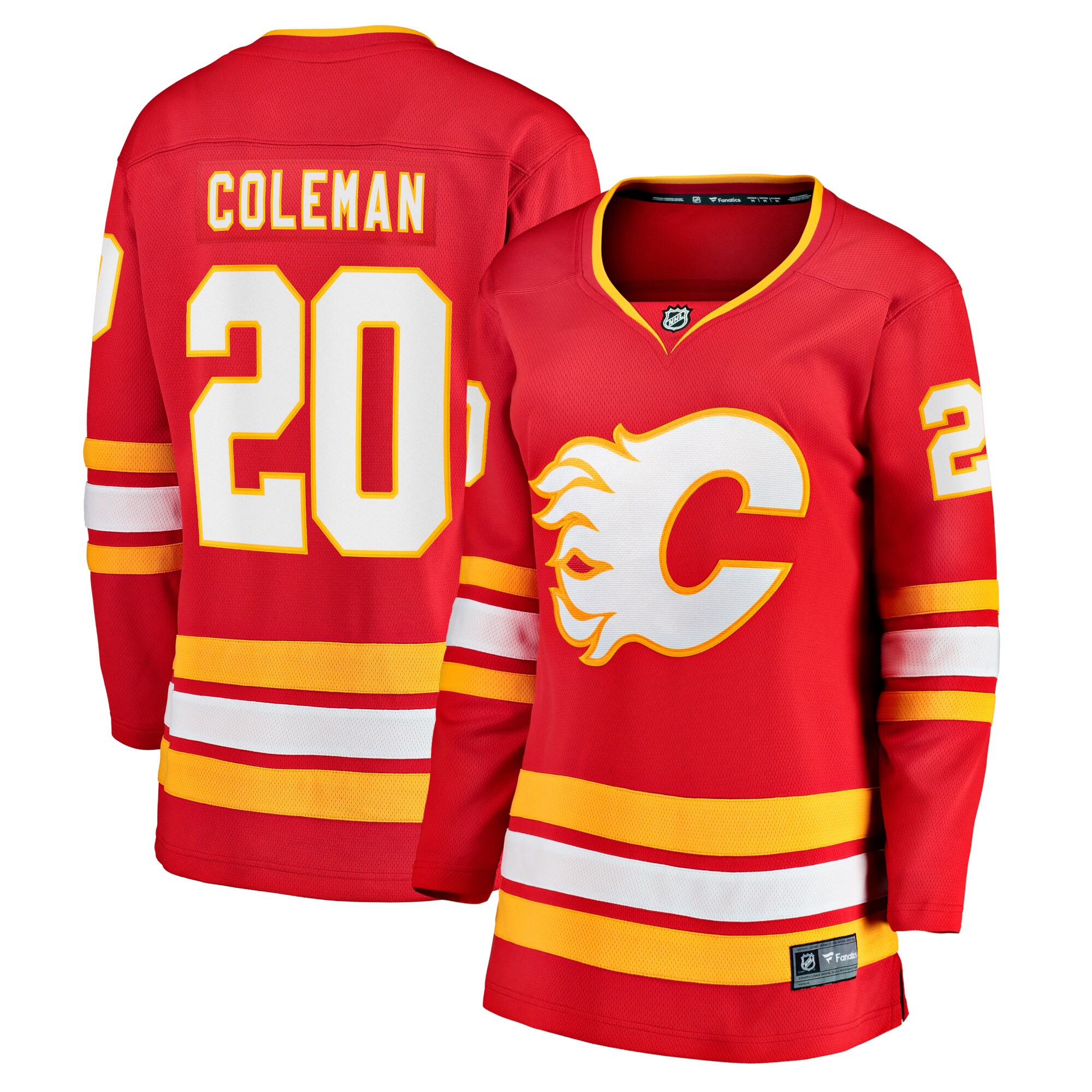 Calgary Flames Blake Coleman Red Home Breakaway Player NHL Jersey Women's