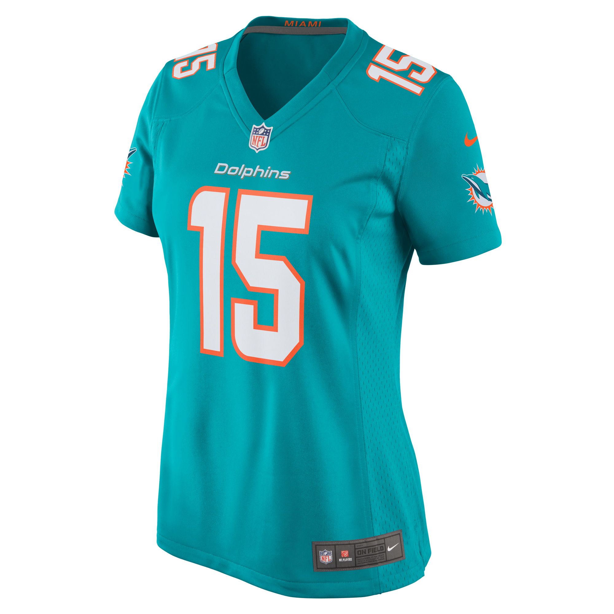 Miami Dolphins Jaelan Phillips Aqua Game Player NFL Jersey Women's